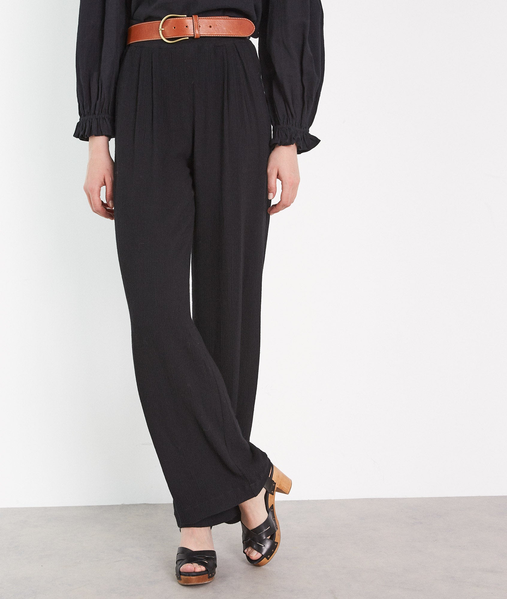 Pantalon large noir Sorel Faume - seconde main