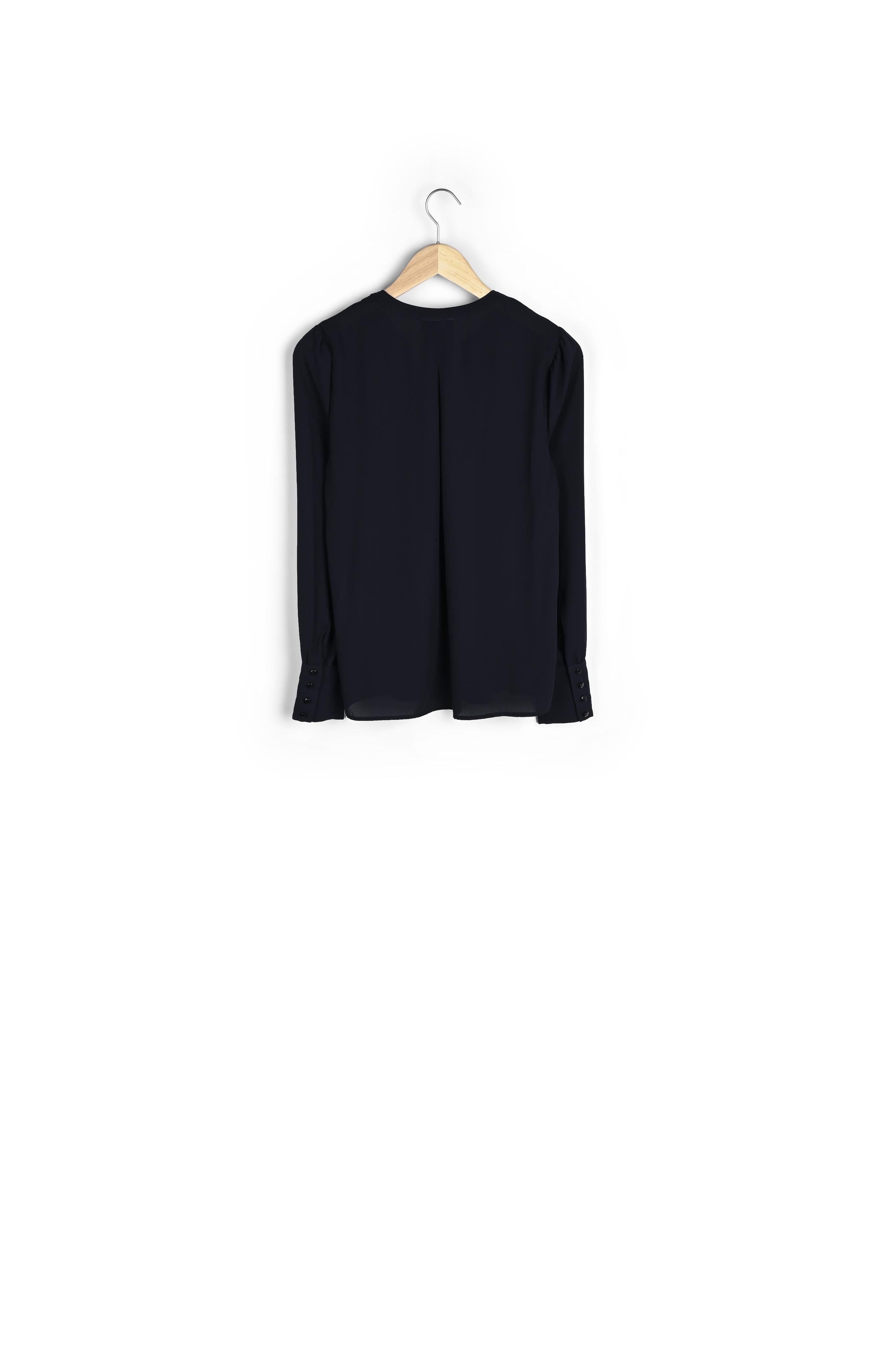 Blouse fluide et structurée marine Adixia Faume - seconde main