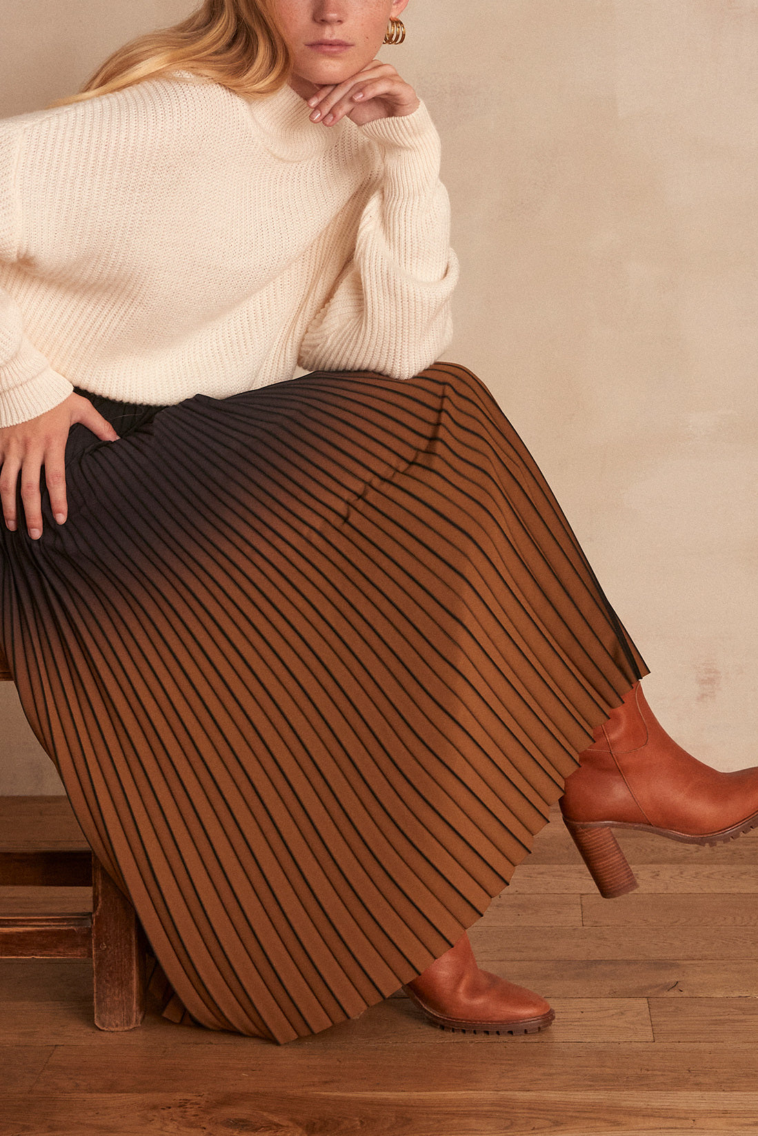 Jupe plissée FATEL Faume - seconde main