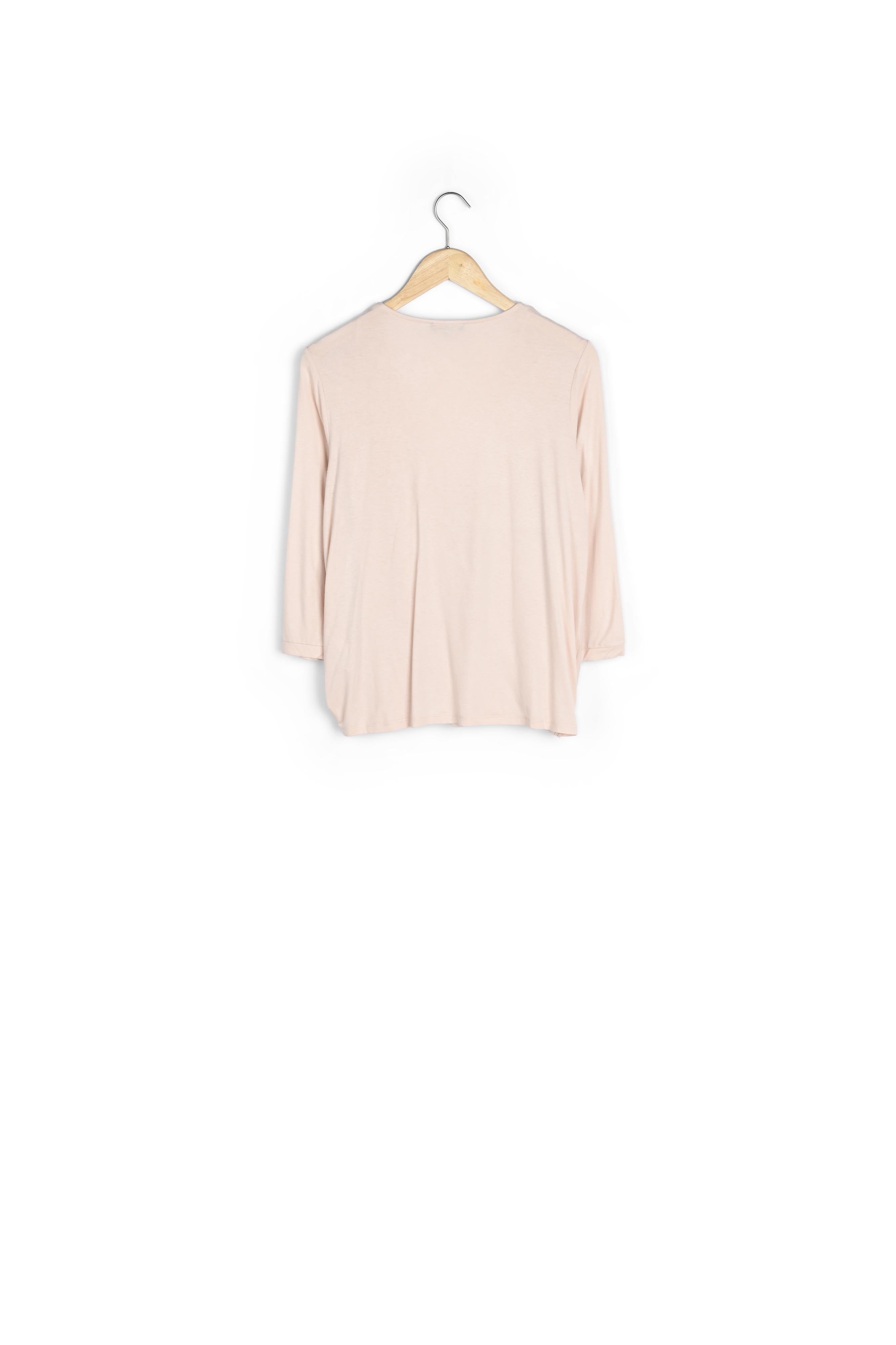 Blouse poudre bimatière cache-coeur Vanina Faume - seconde main