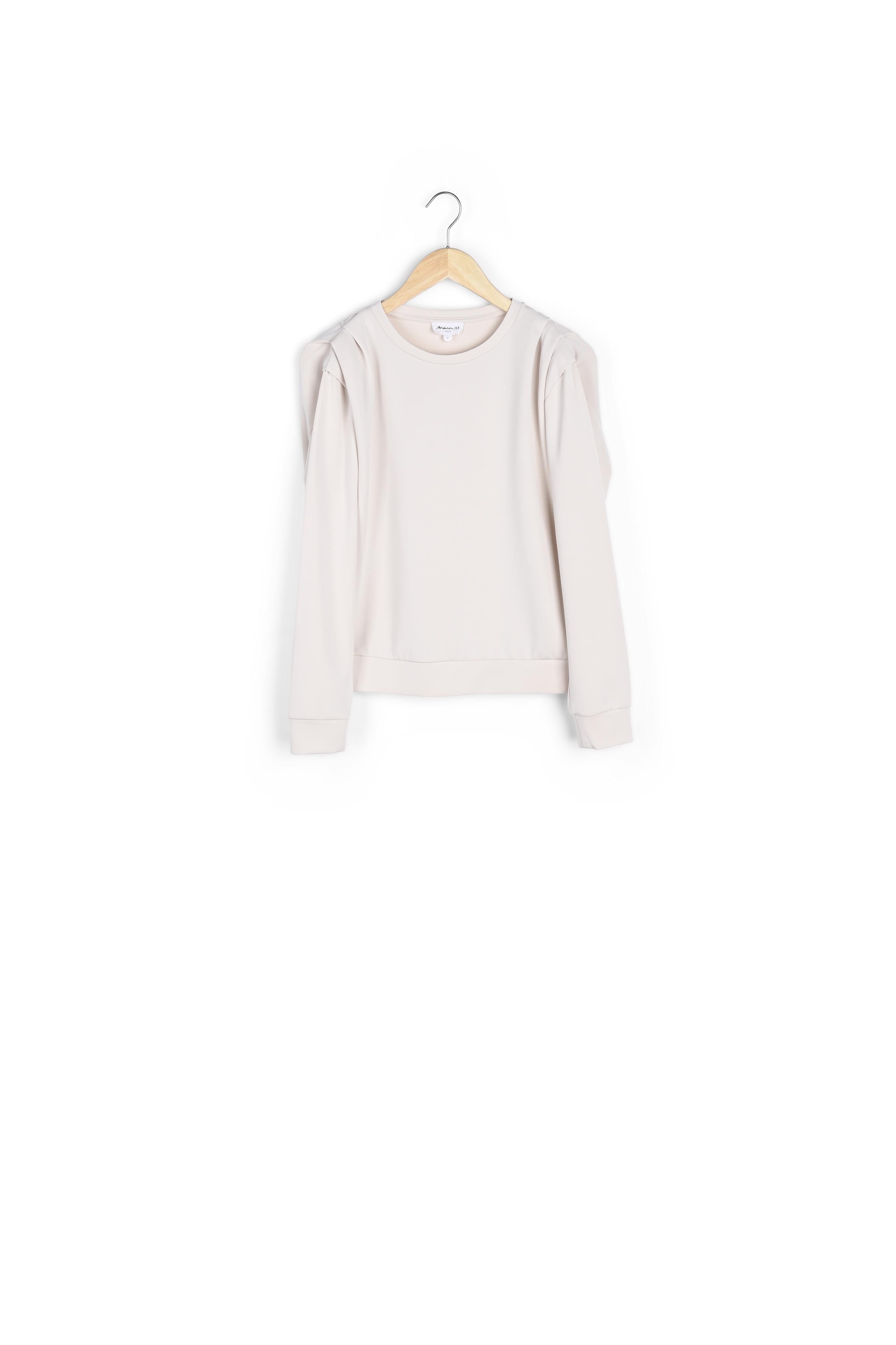 Sweat-shirt léger à épaulettes écru Ice Faume - seconde main