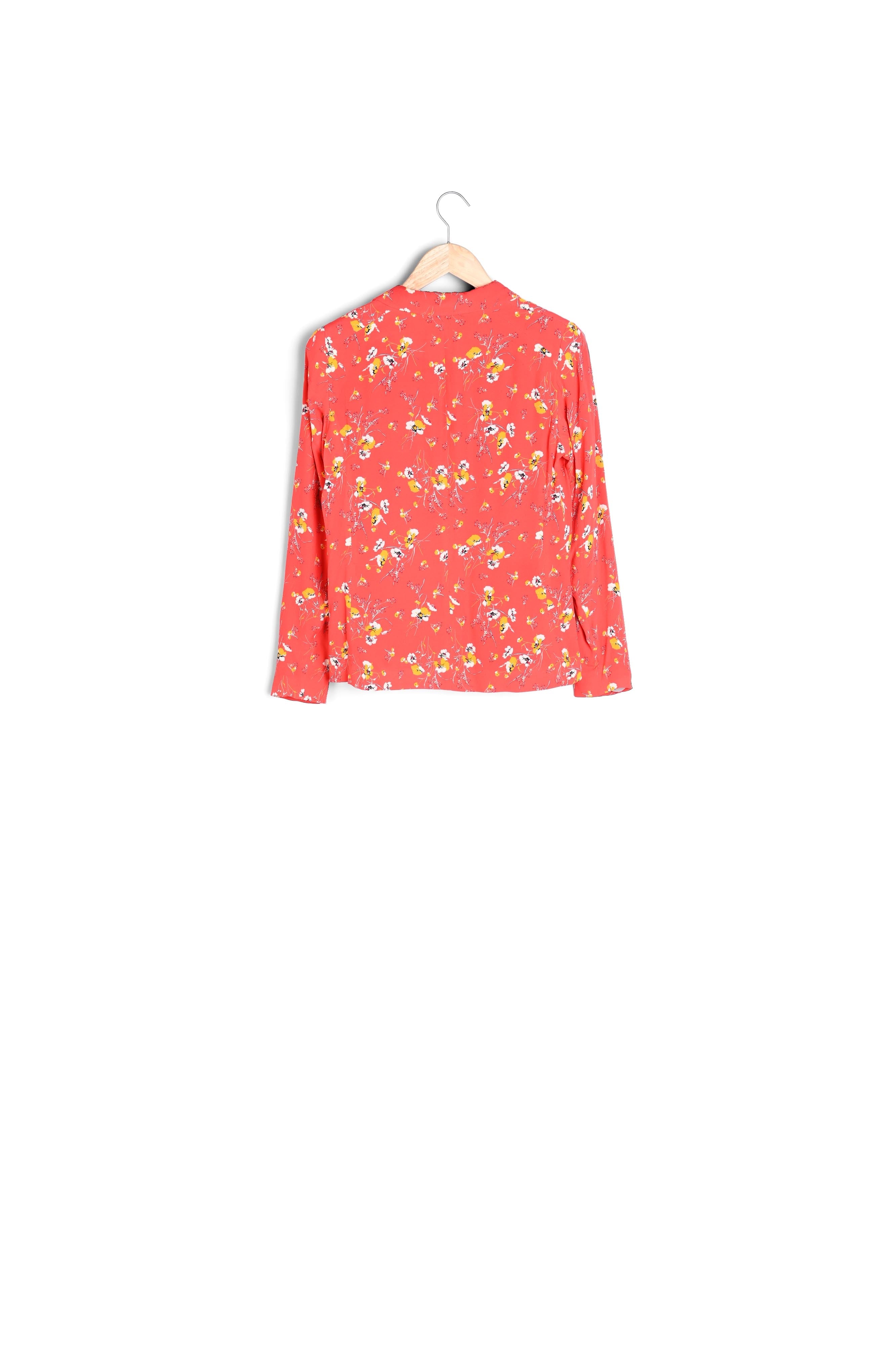 Veste rouge imprimé fleur Farley Faume - seconde main