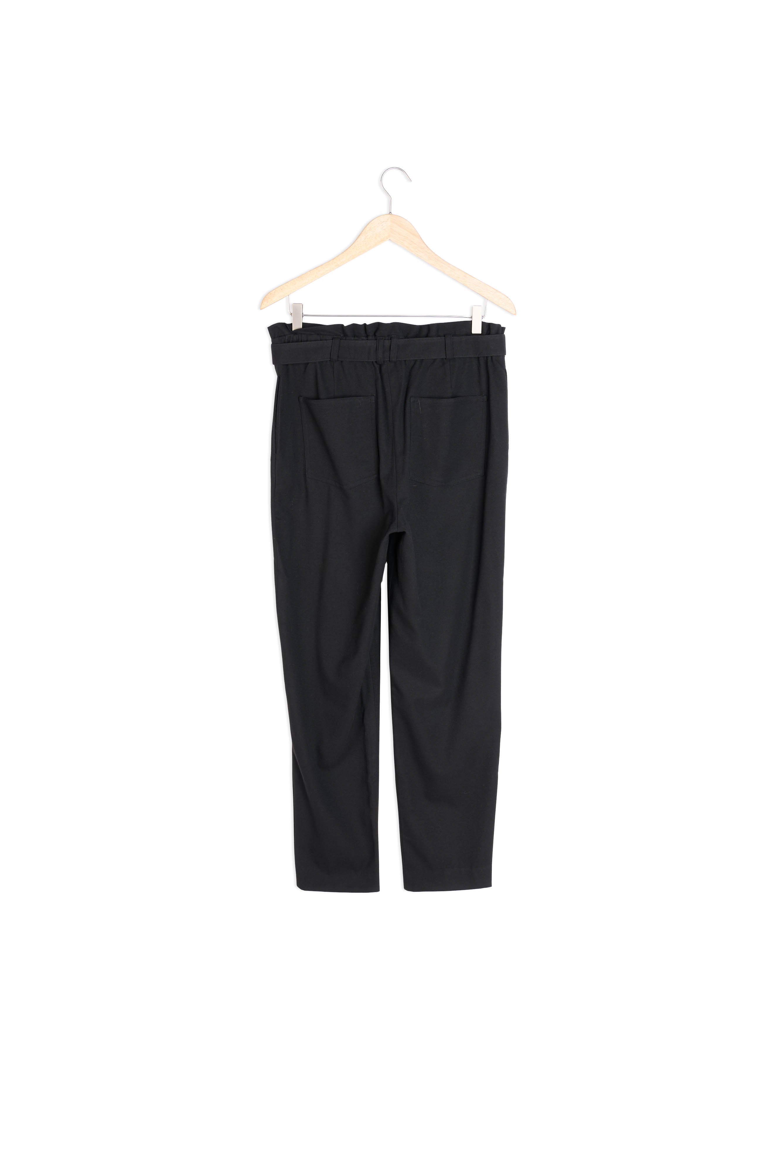 Pantalon paper bag noir Barbara Faume - seconde main