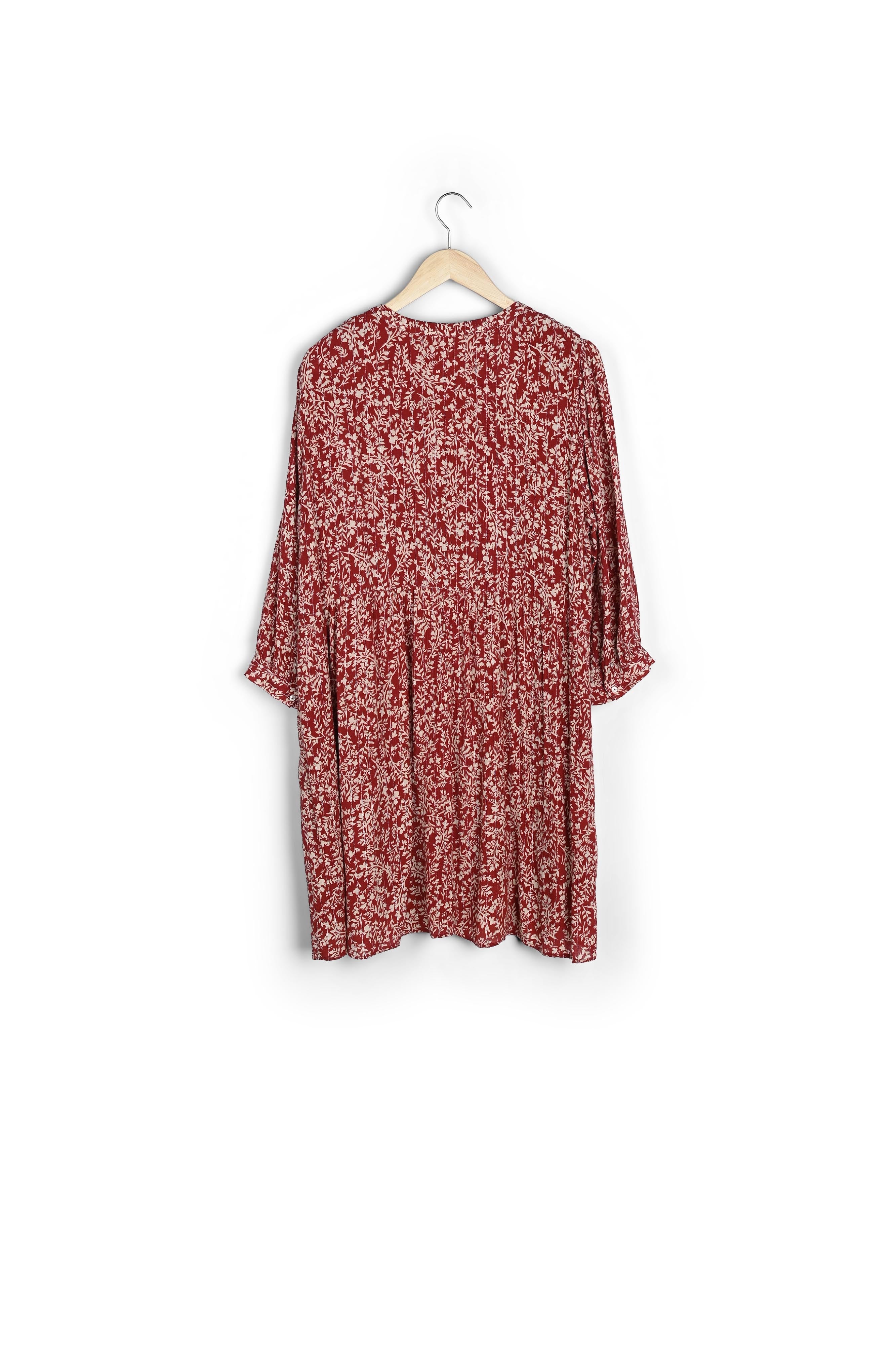 Robe rouge imprimée Calypso Faume - seconde main