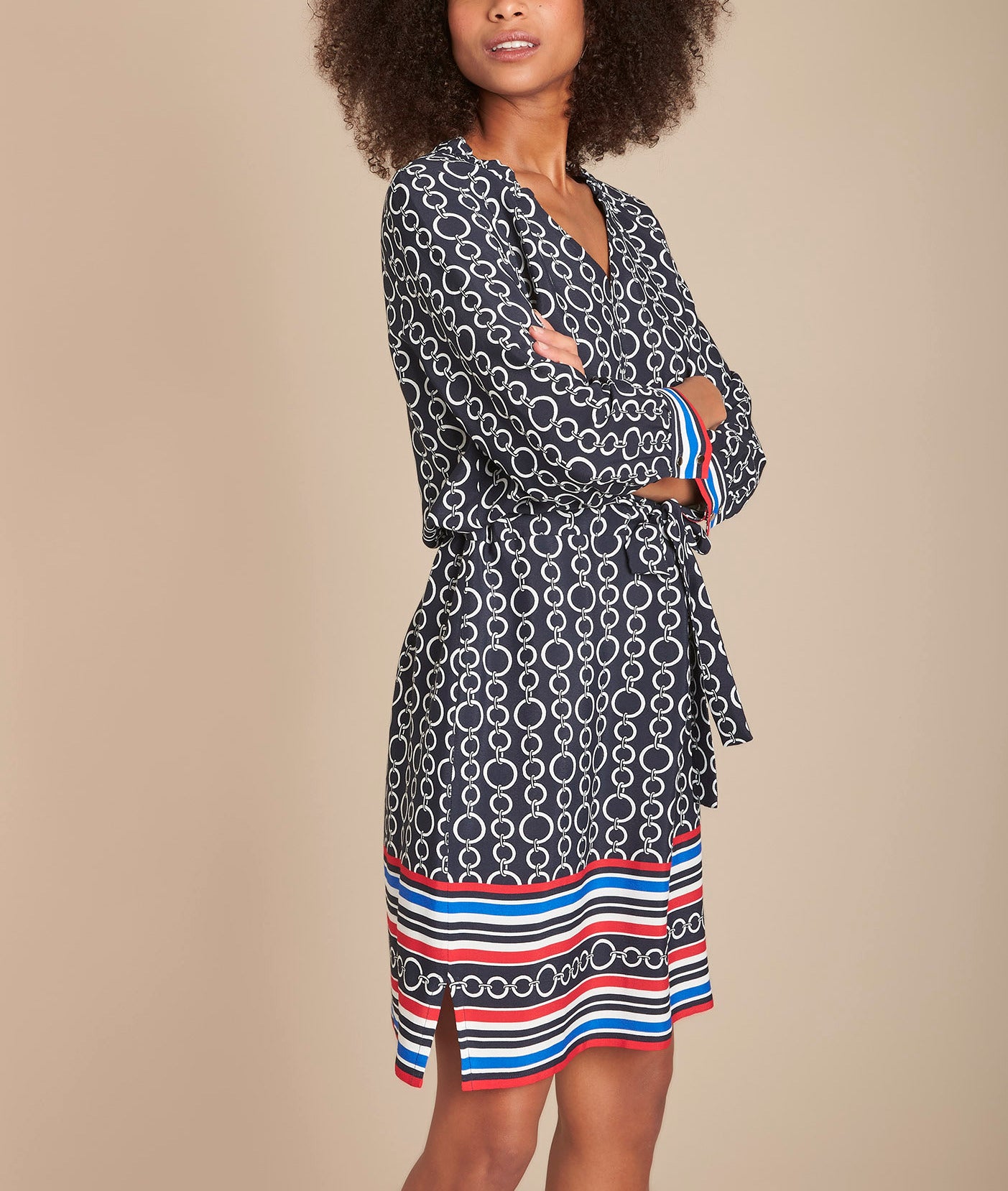 Robe imprimée ceinturée Ilissa Faume - seconde main