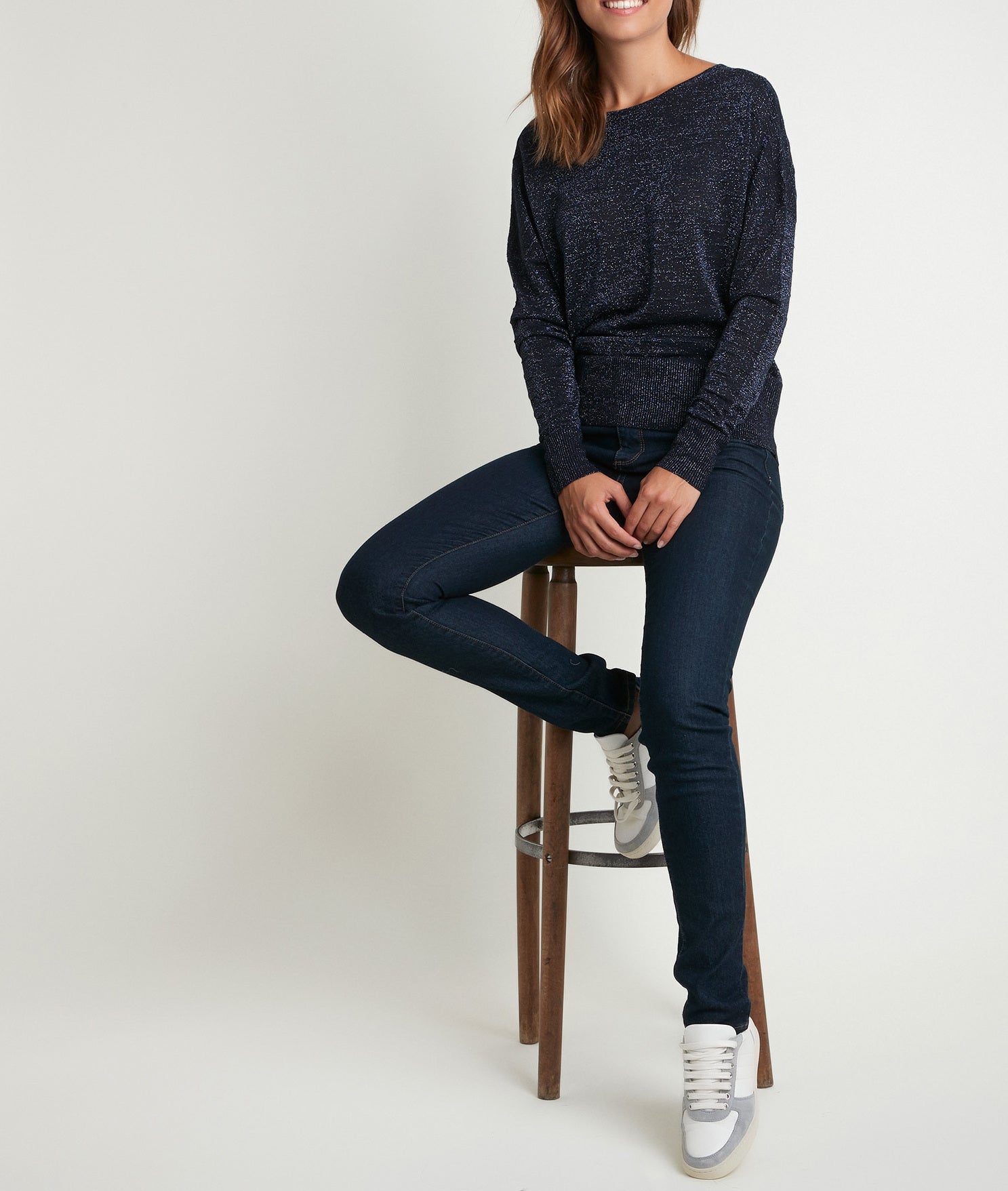 L'iconique slim rinse Prune Faume - seconde main