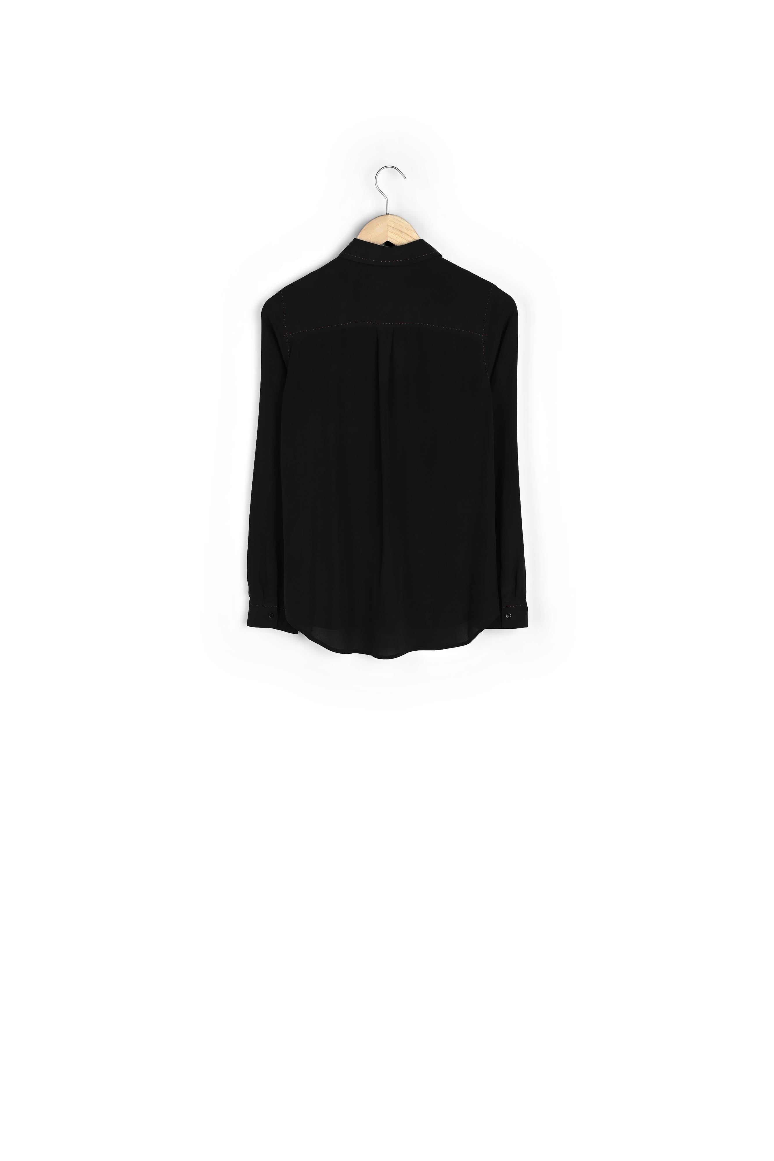 Chemise en soie noire Maana Faume - seconde main