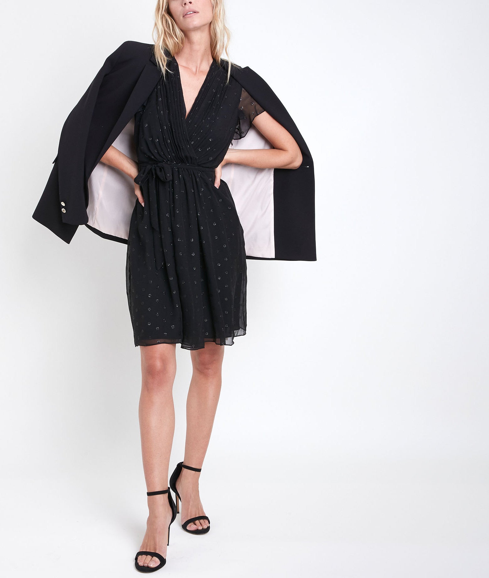 Robe en soie lurex Charline Faume - seconde main