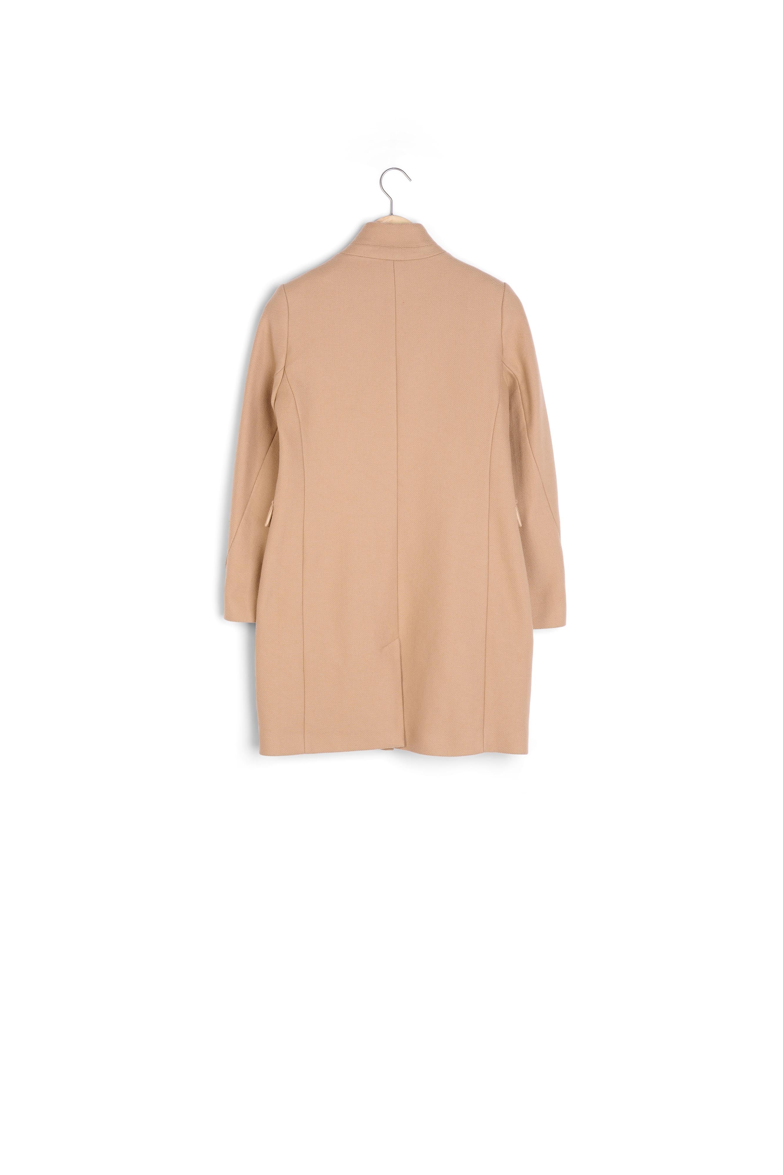 Manteau droit en laine beige Lucas Faume - seconde main