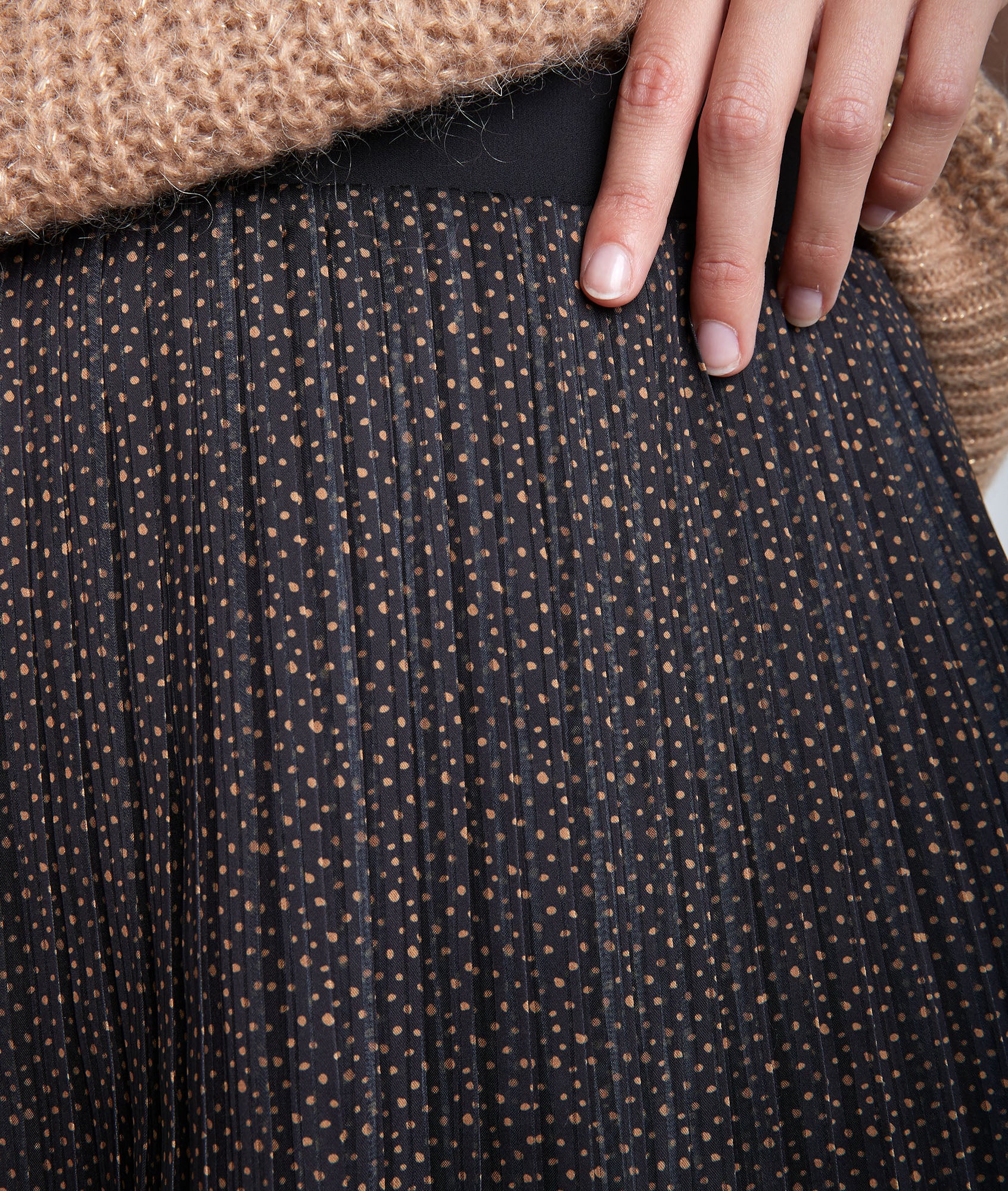 Jupe longue plissée Bulle Faume - seconde main