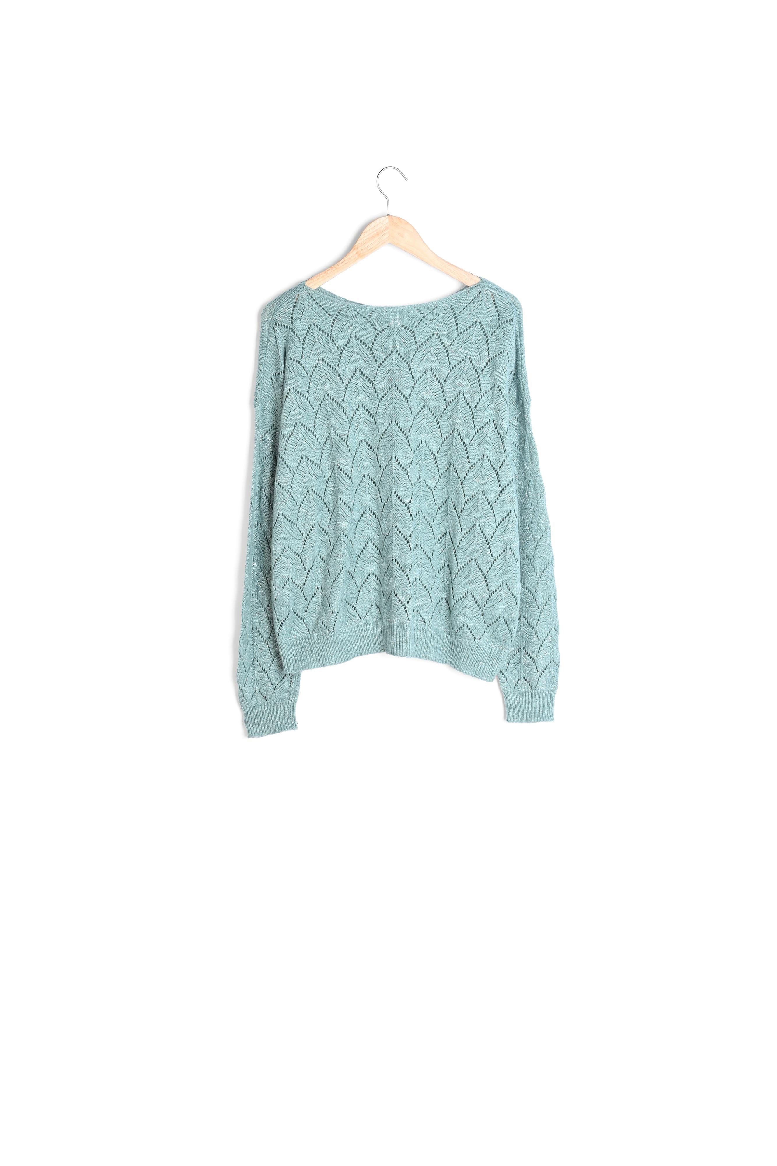 Pull jade ajouré Agathe Faume - seconde main