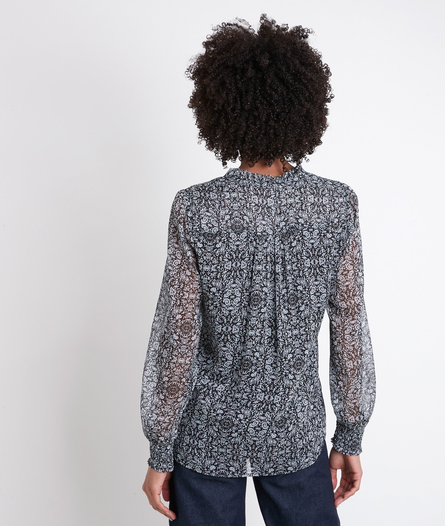 Blouse imprimé fleuri Jamie Faume - seconde main