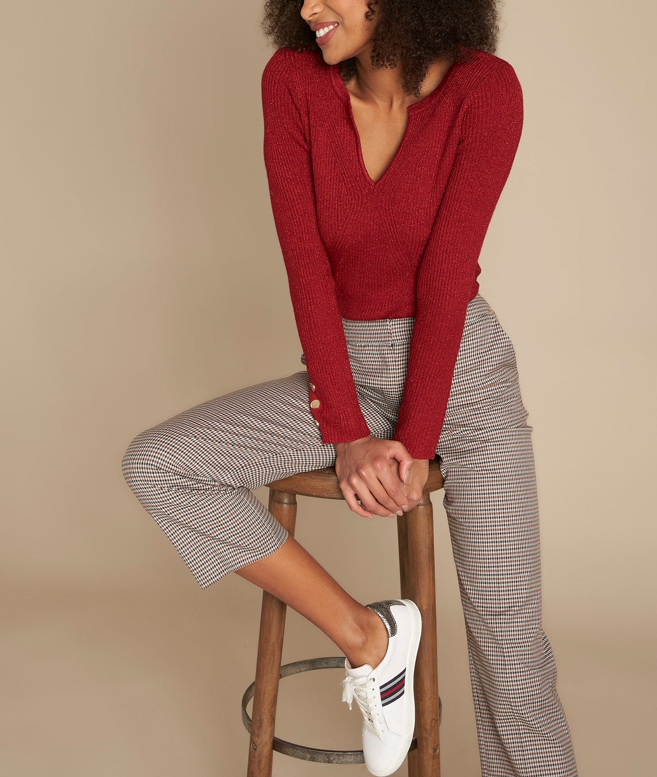 Pull côtelé en lurex Fanatique Faume - seconde main