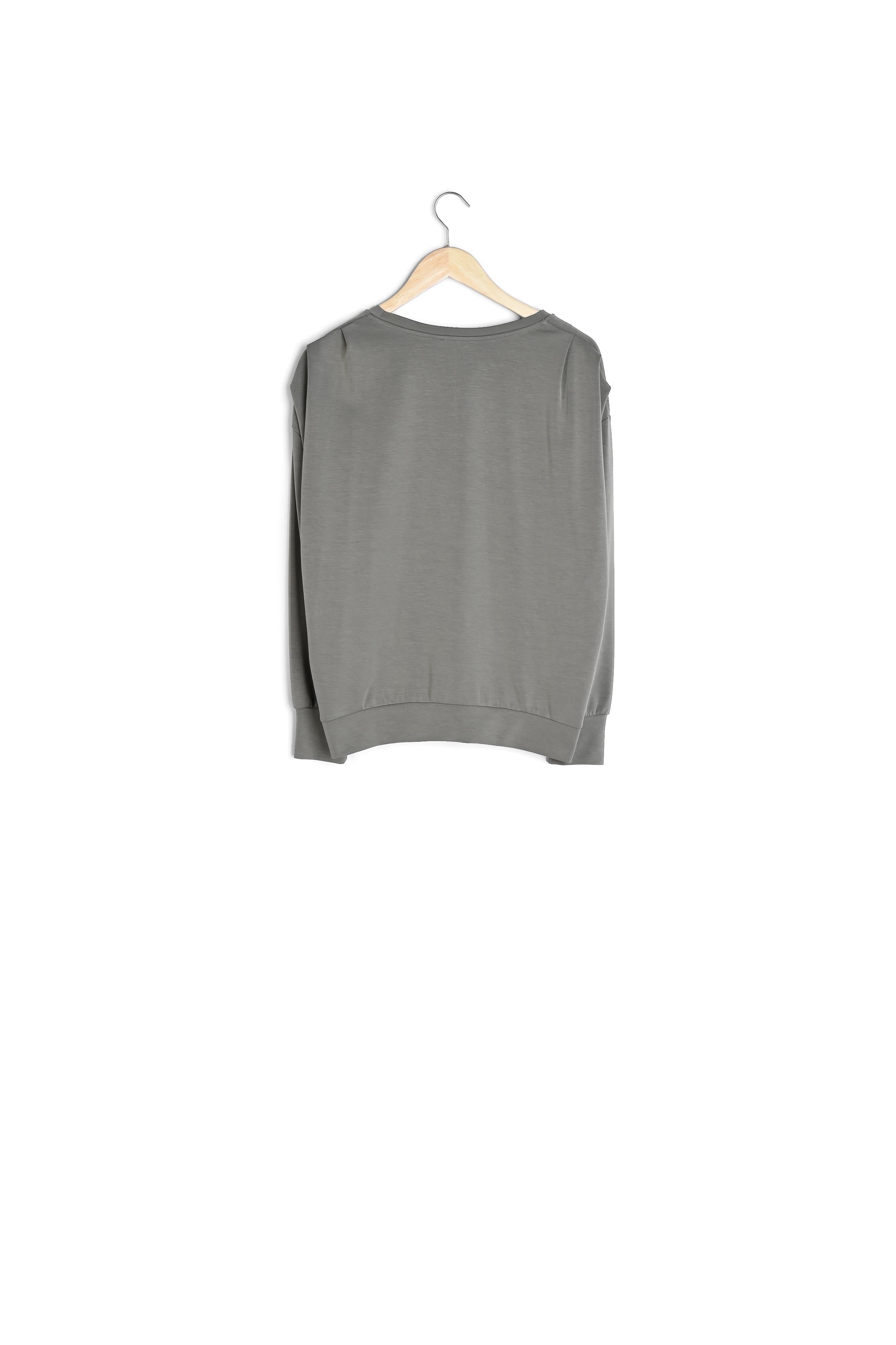 Sweat-shirt léger à épaulettes sauge Fire Faume - seconde main