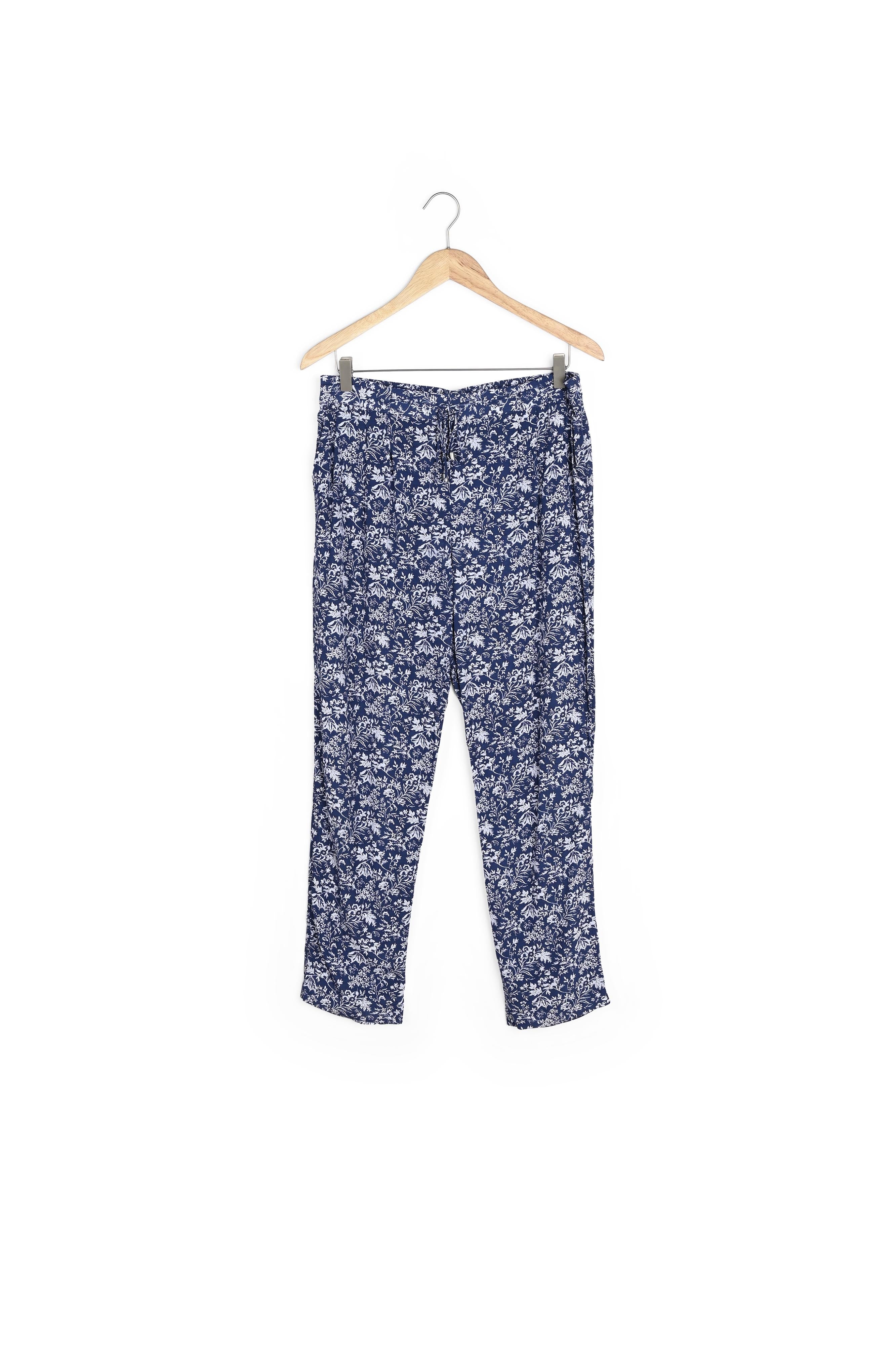 Pantalon carotte fluide imprimé marine Flynn Faume - seconde main