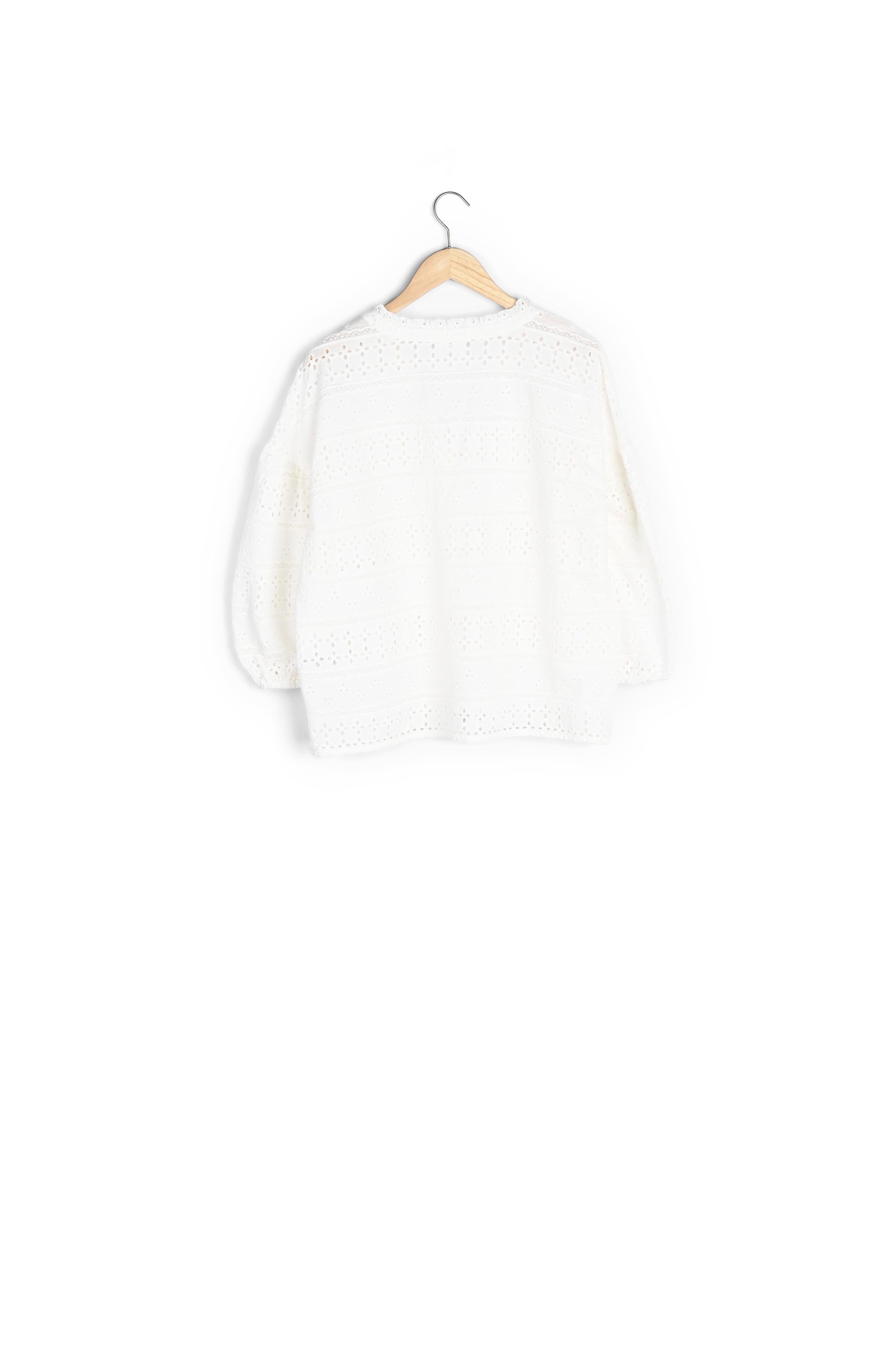 Blouse brodée Cameron Faume - seconde main