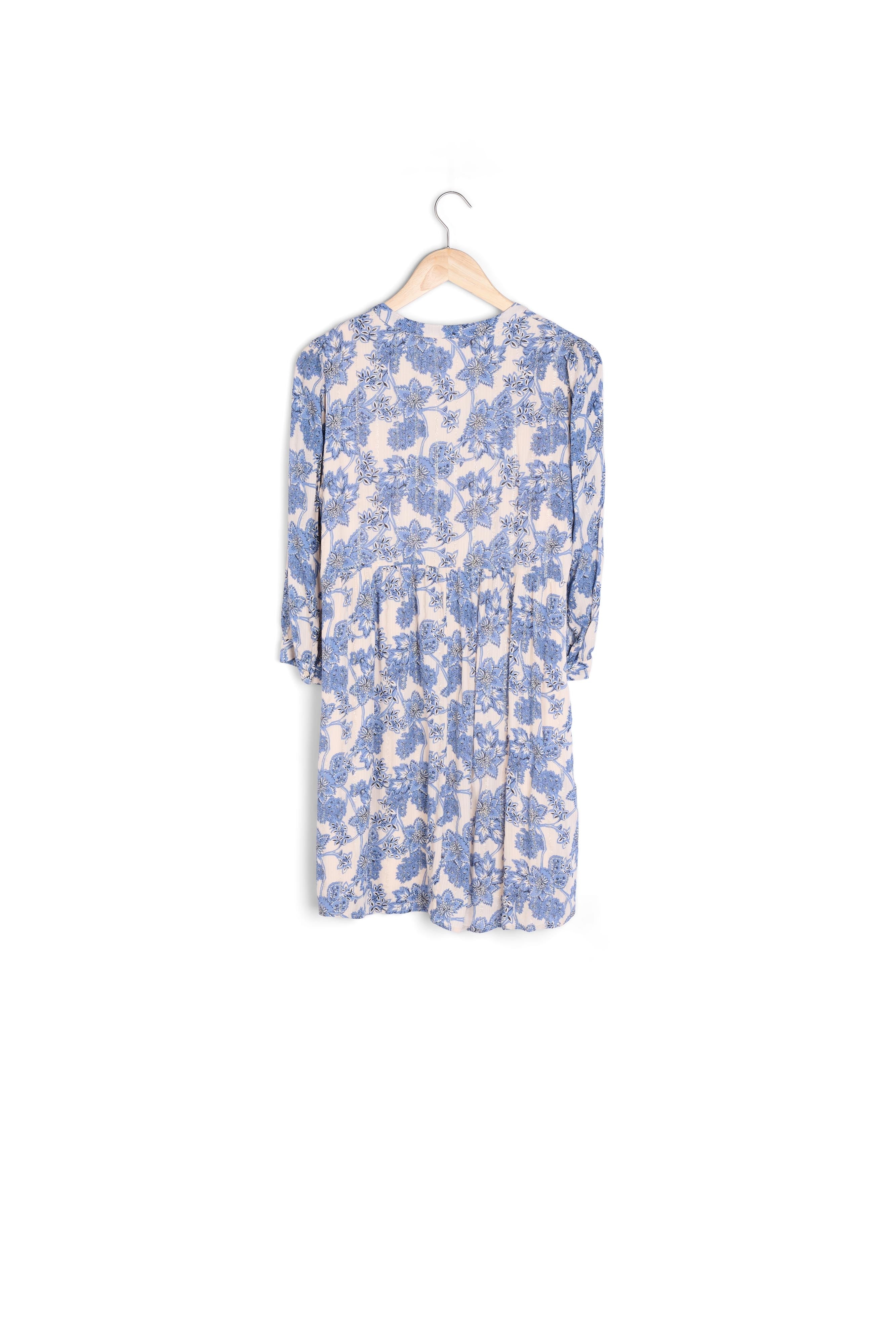 Robe courte imprimée bleu ciel Calypso Faume - seconde main