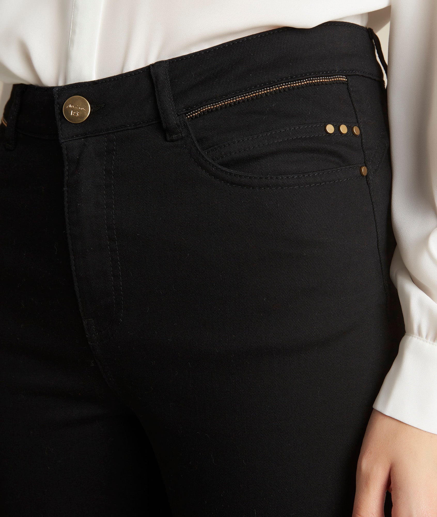 Jean slim noir Amel Faume - seconde main