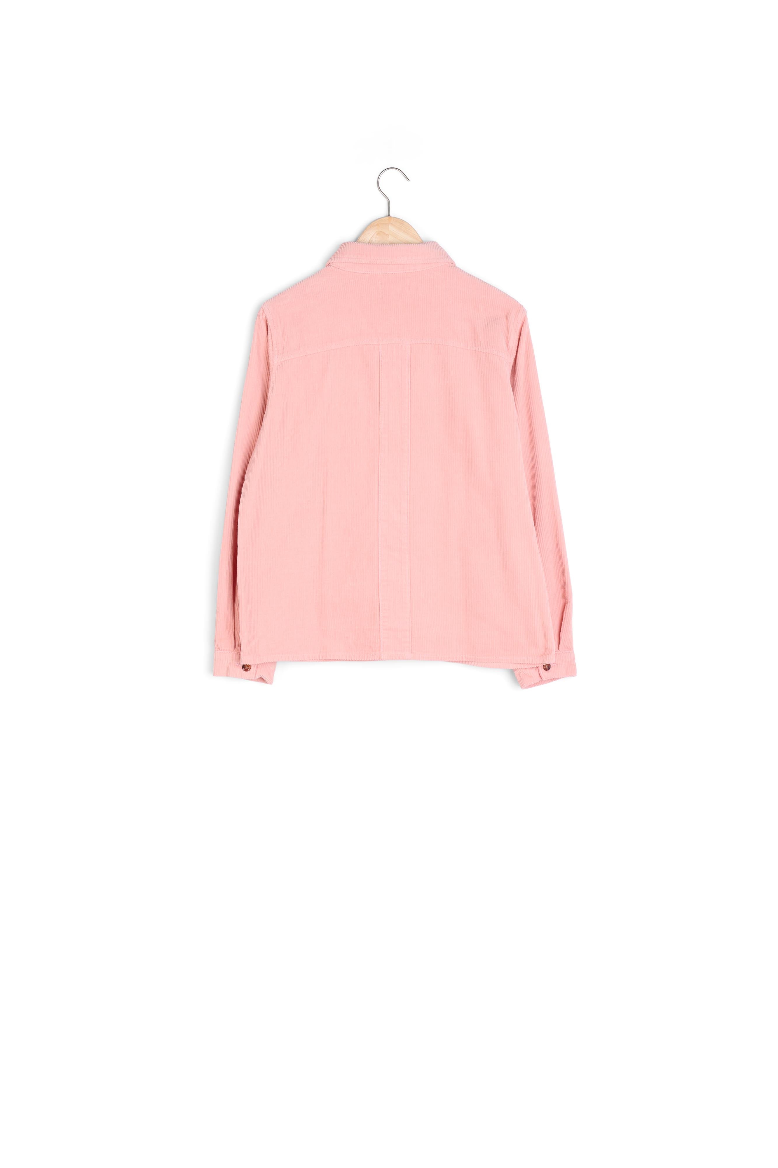 Veste de travail en velours côtelé rose Romea Faume - seconde main