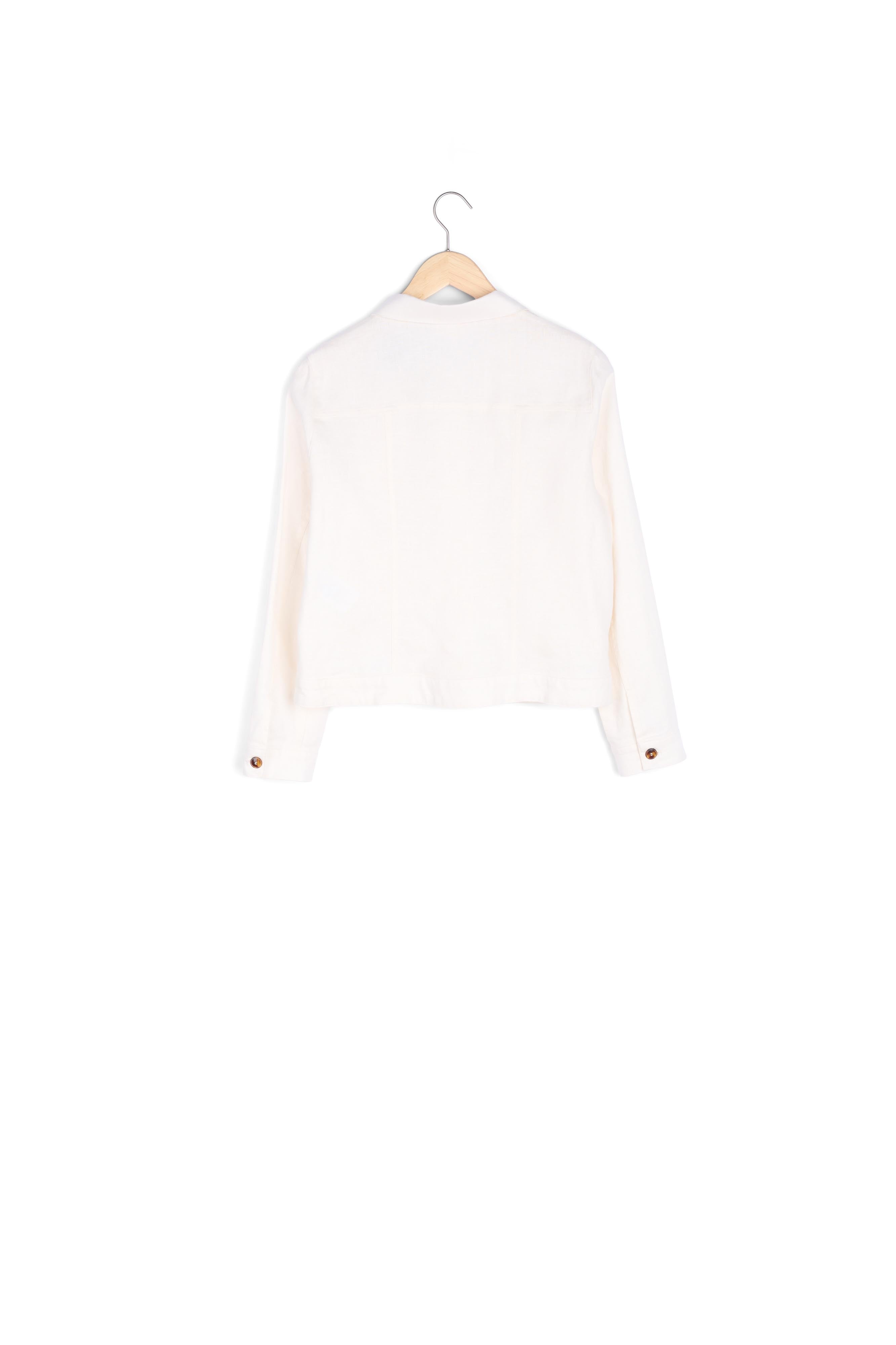 Veste courte en lin écru Clem Faume - seconde main