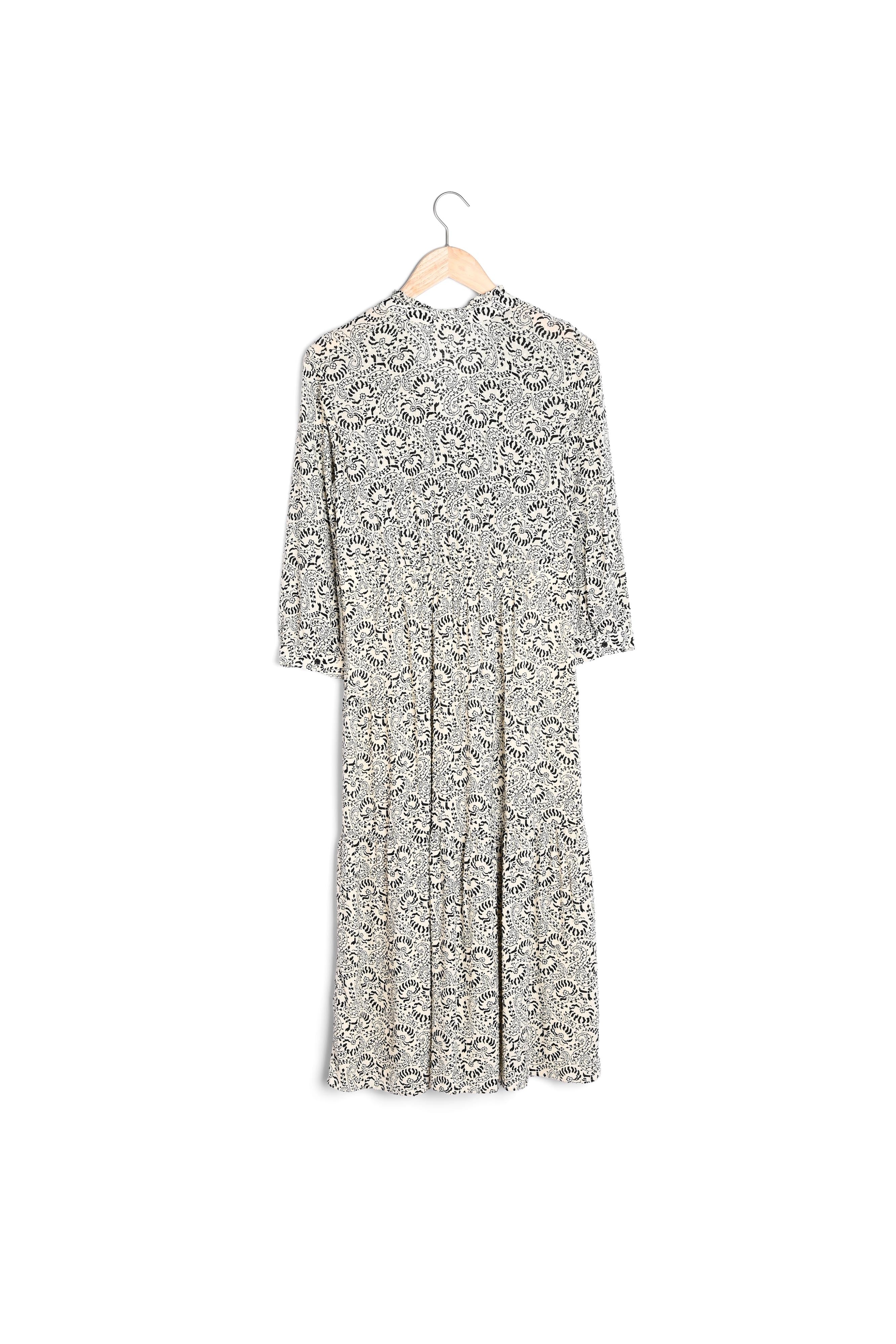 Robe longue écrue imprimée Carola Faume - seconde main