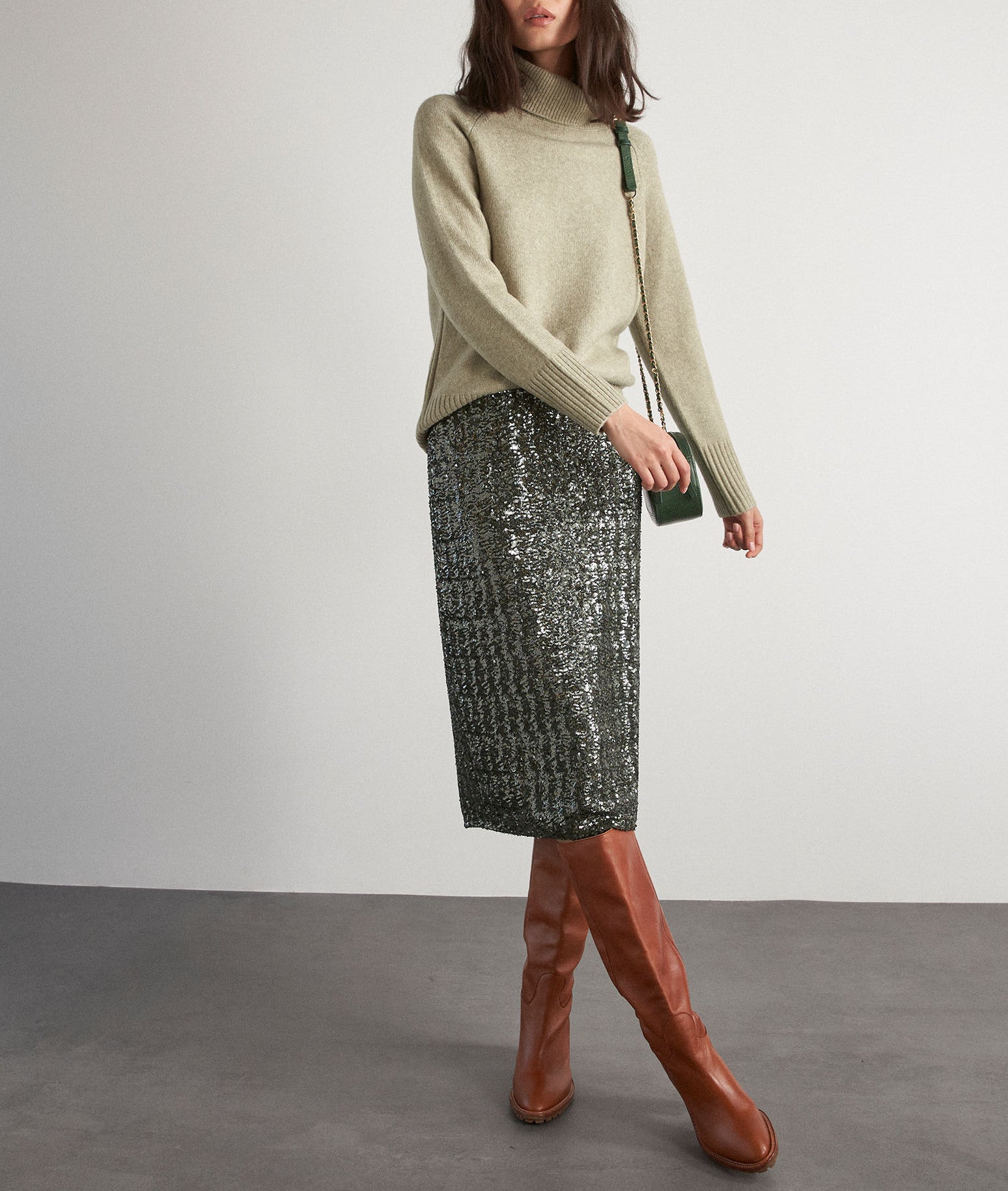 Jupe à sequins ARIEL Faume - seconde main