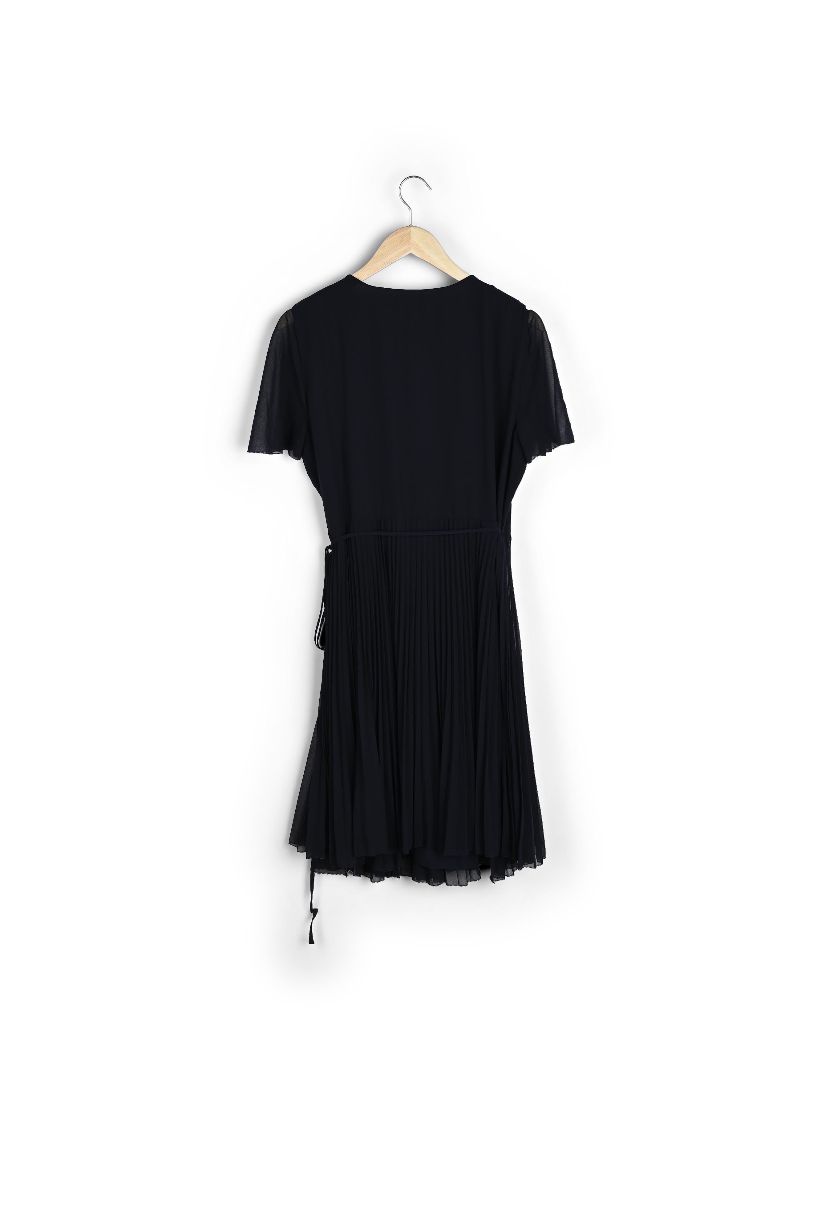 Robe cache-coeur plissée Marinette Faume - seconde main