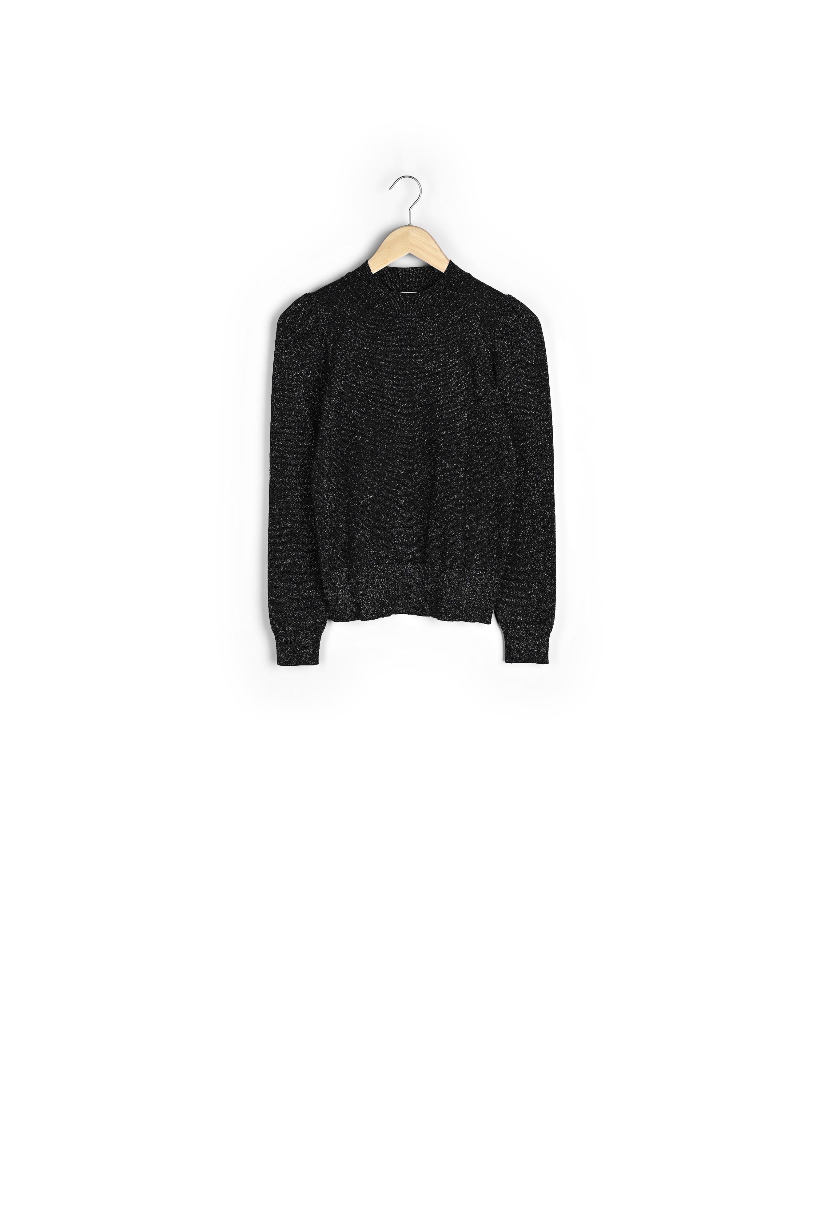 Pull fin et scintillant noir Bayen Faume - seconde main