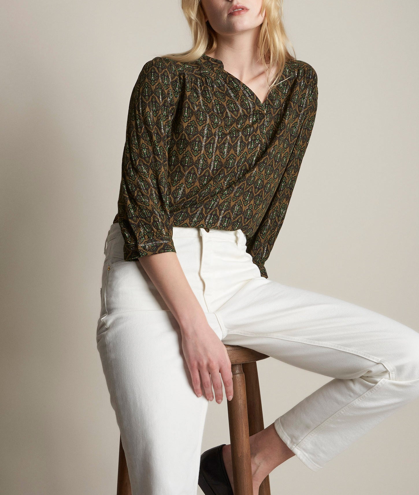 Blouse imprimée Elsa Faume - seconde main