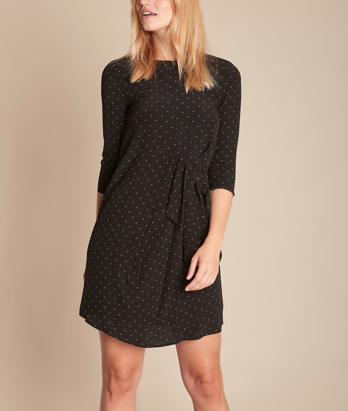 Robe noire imprimée Ivoire Faume - seconde main