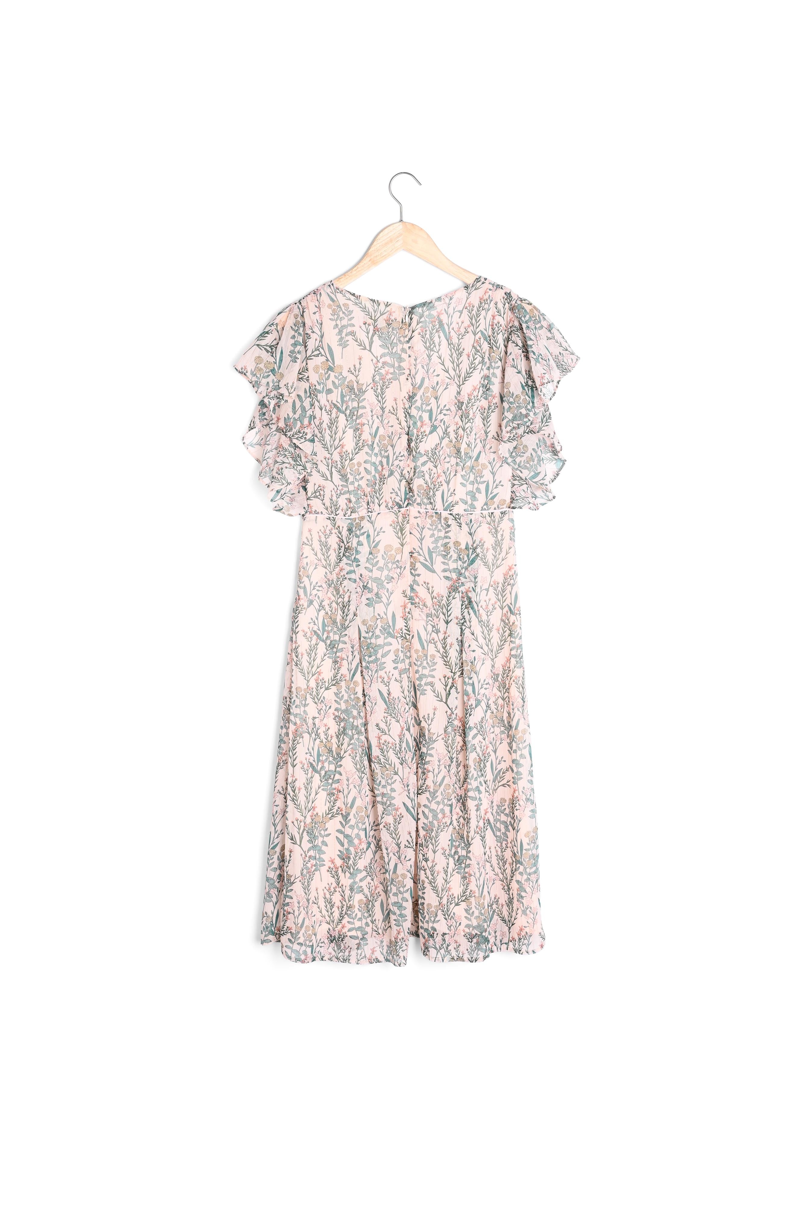 Robe écrue imprimé fleuri Ludo Faume - seconde main