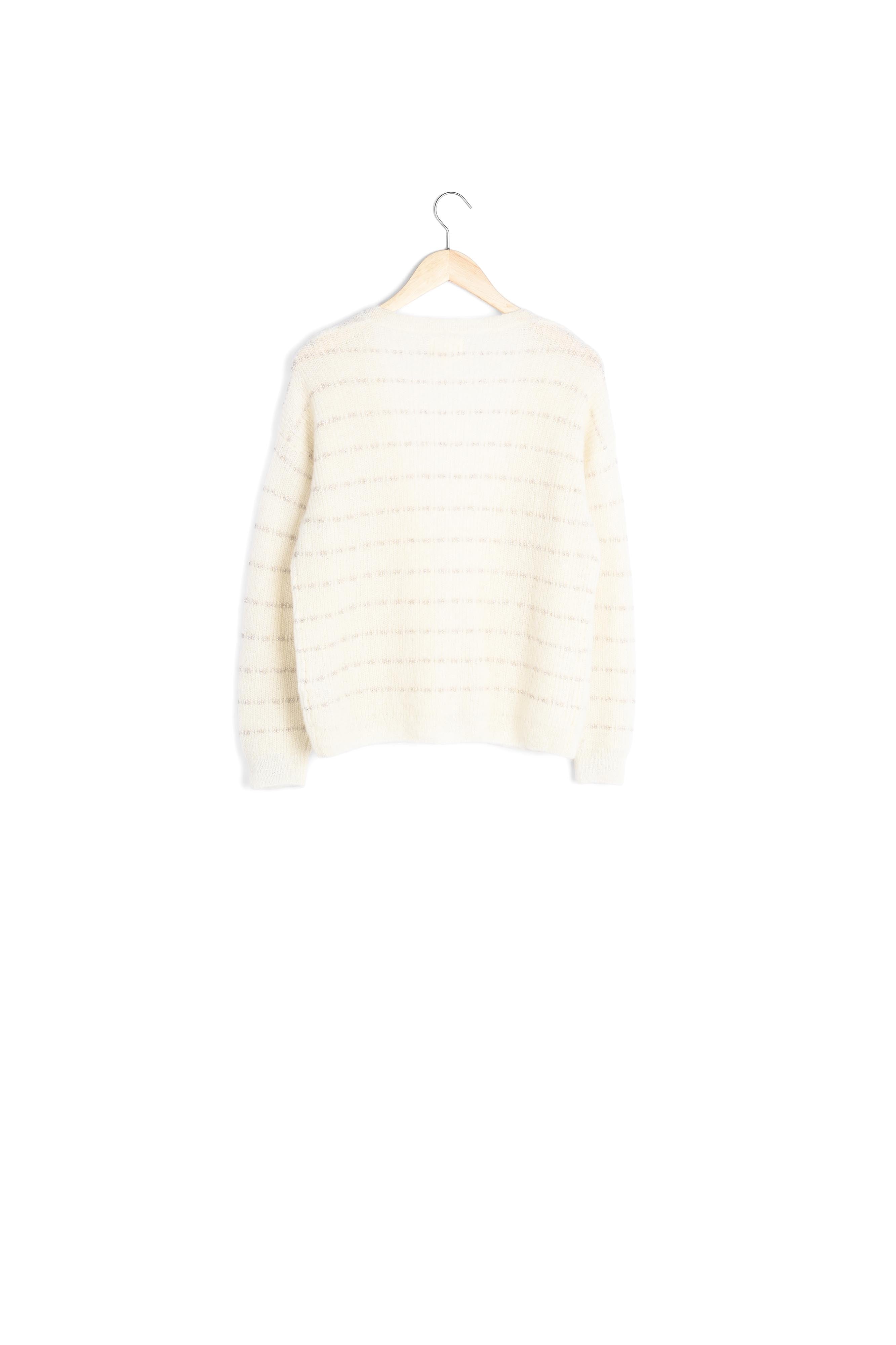 Gilet en mohair mélangé rayé Riva Faume - seconde main