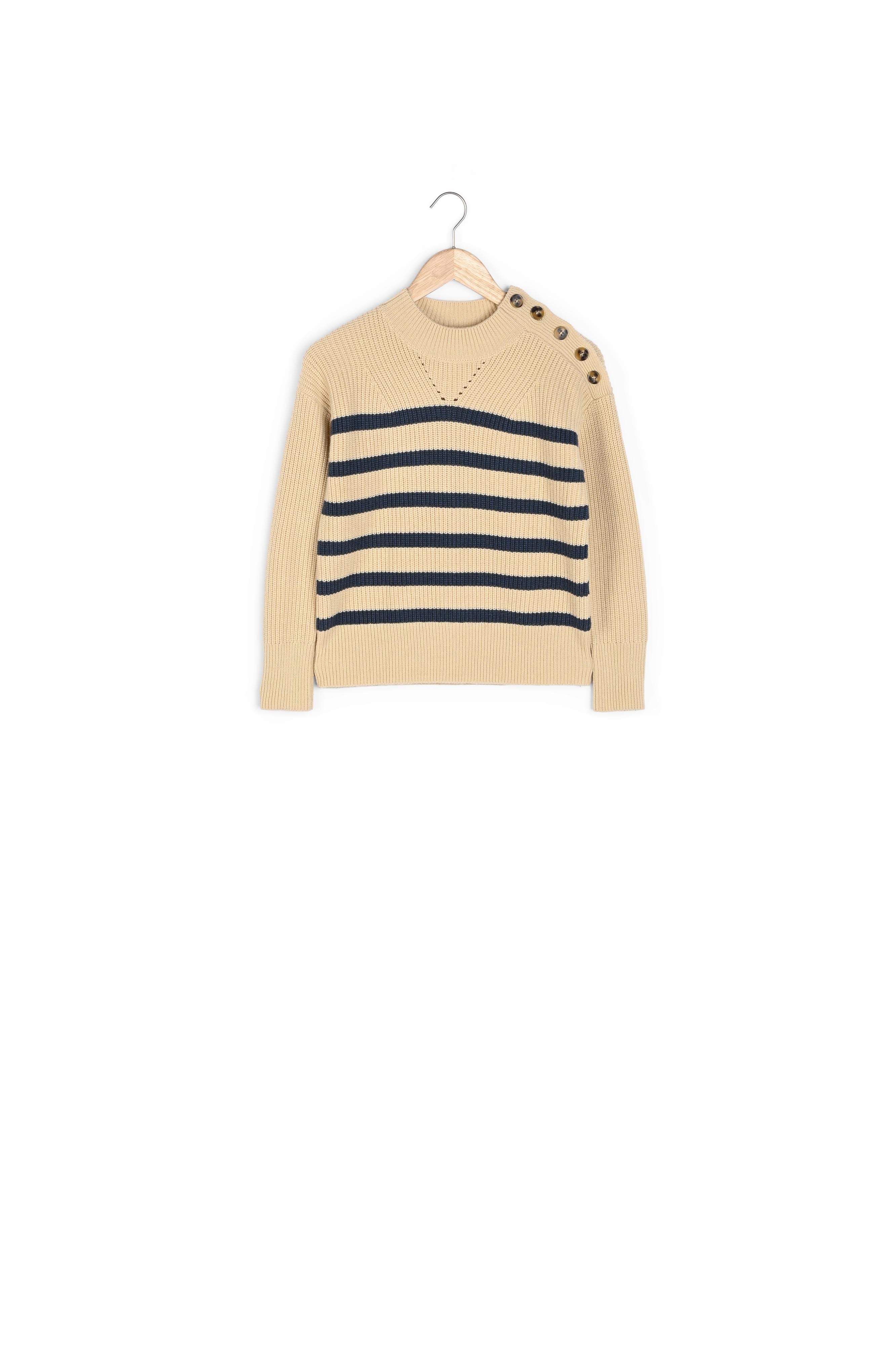 Pull marinière LEON Faume - seconde main