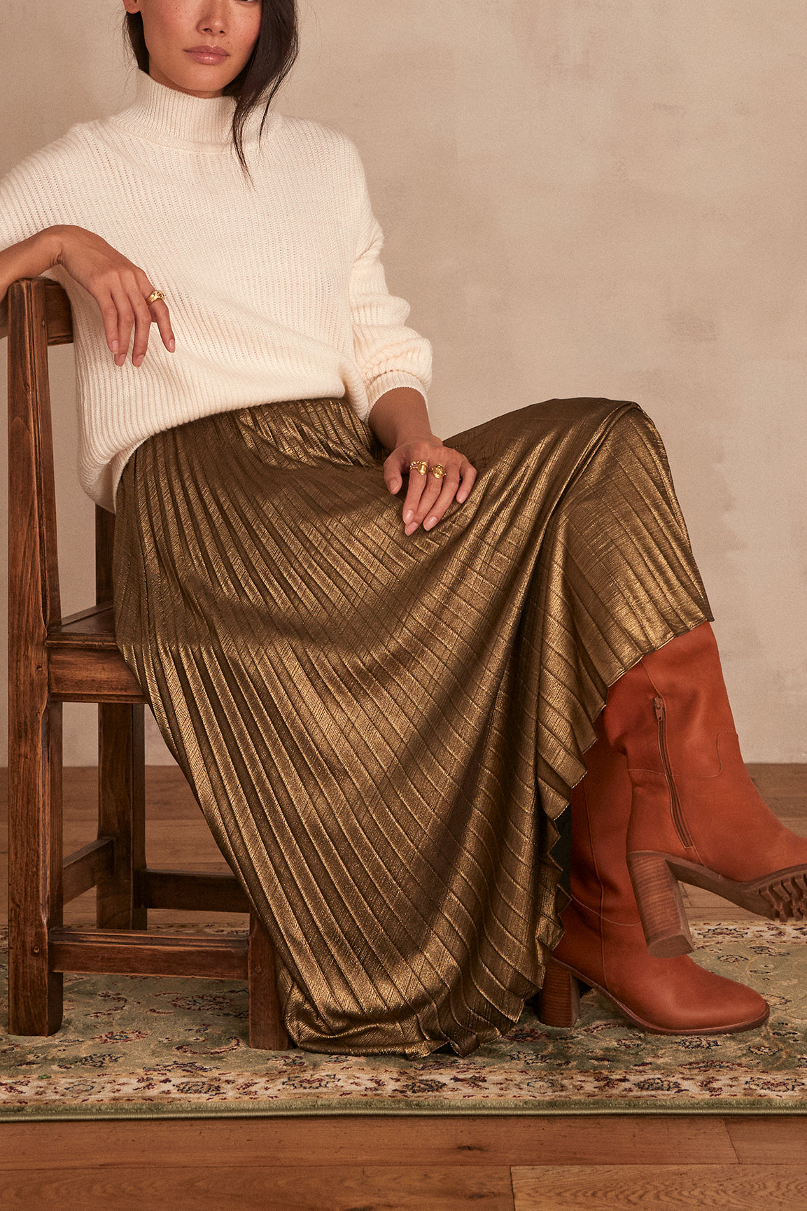 Jupe plissée TOSCA Faume - seconde main