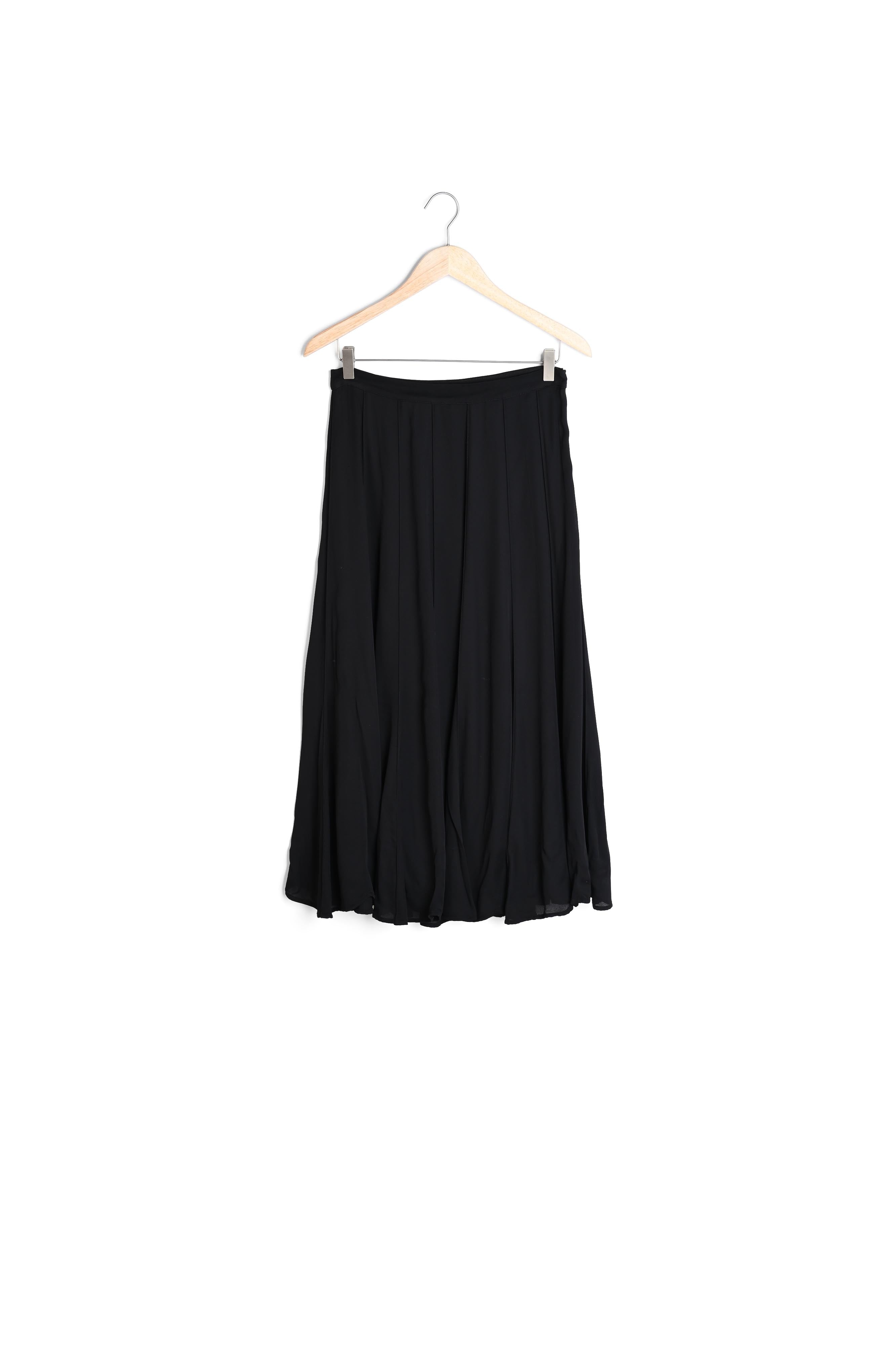 Jupe midi corolle noir Fidji Faume - seconde main