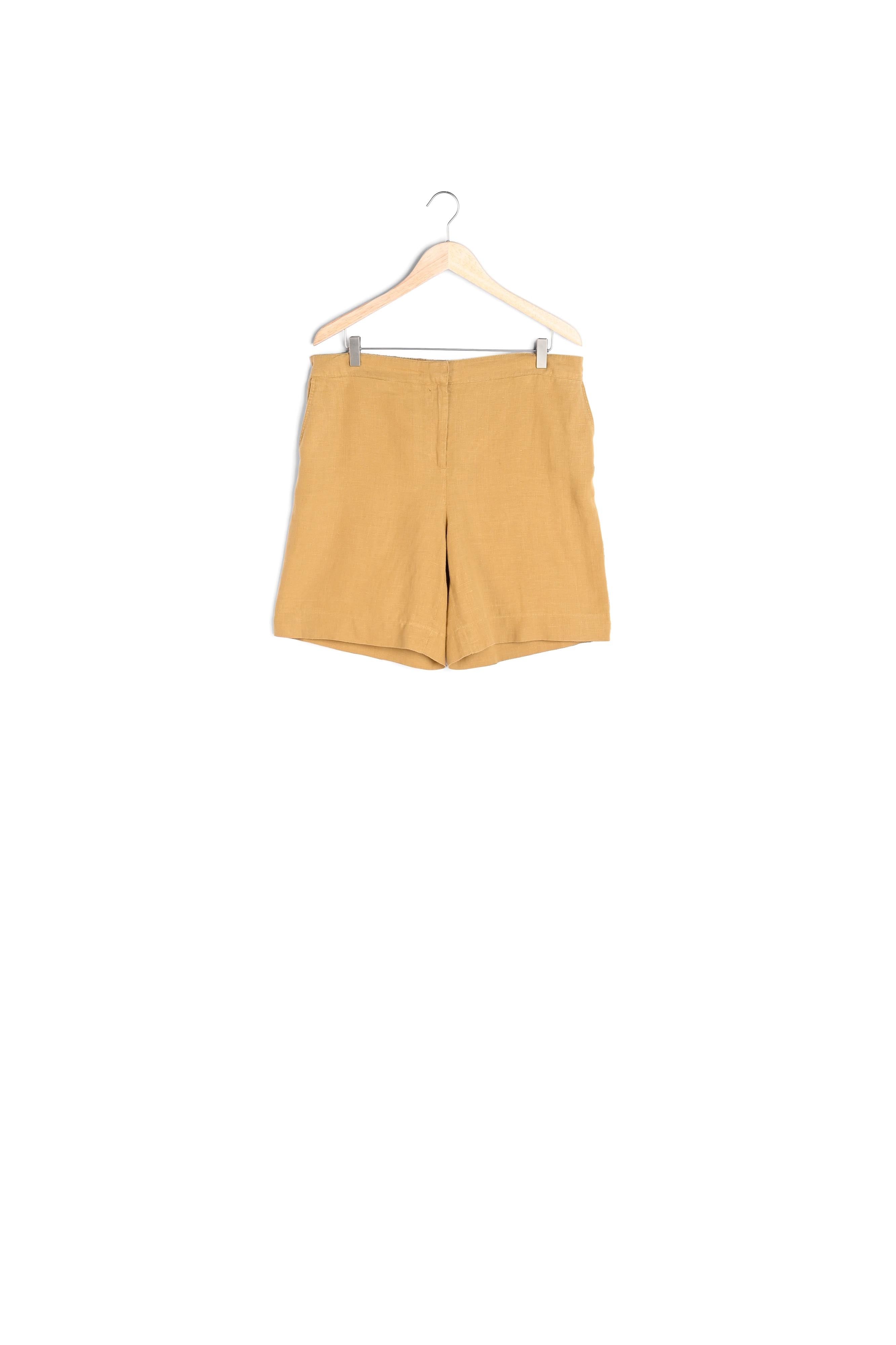 Short en lin ocre Iago Faume - seconde main