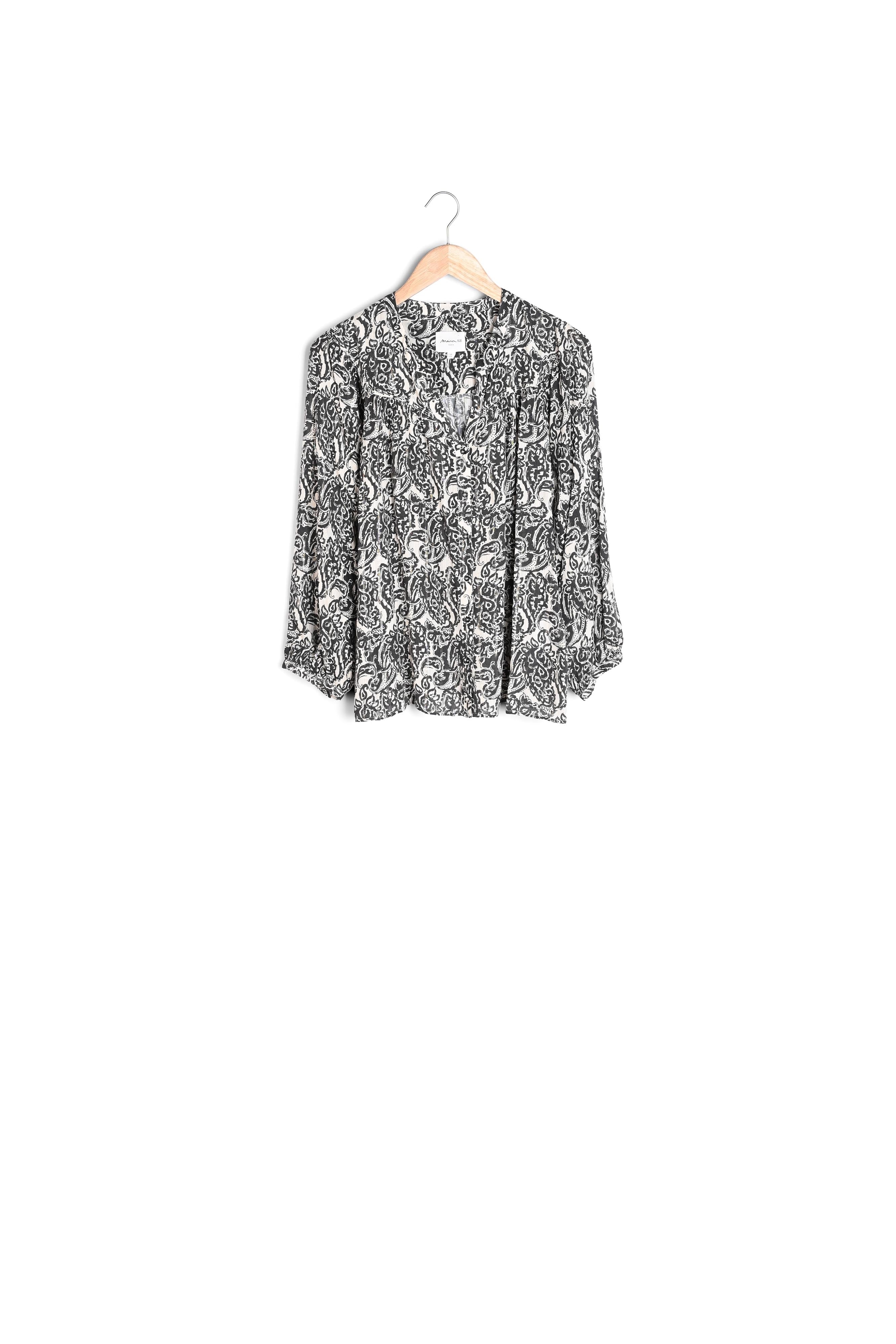 Blouse écrue imprimé fleuri Timeo Faume - seconde main