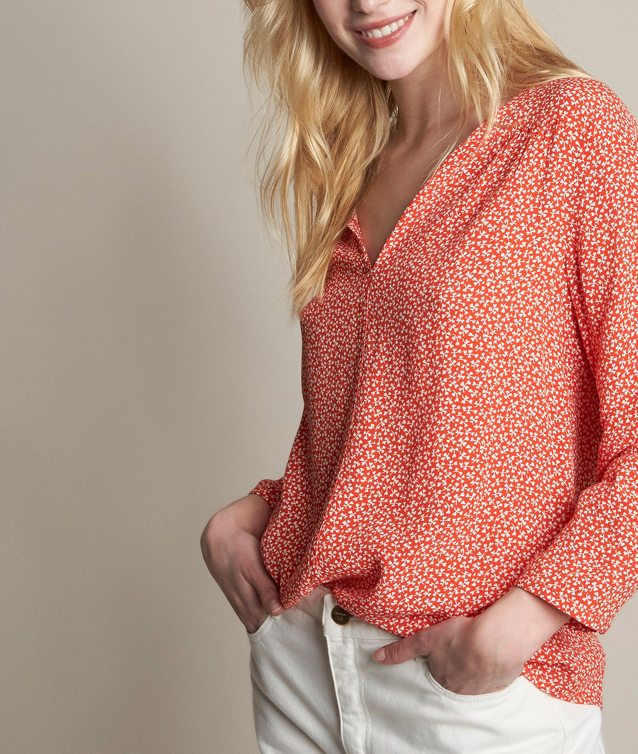 Blouse imprimée Eclipse Faume - seconde main