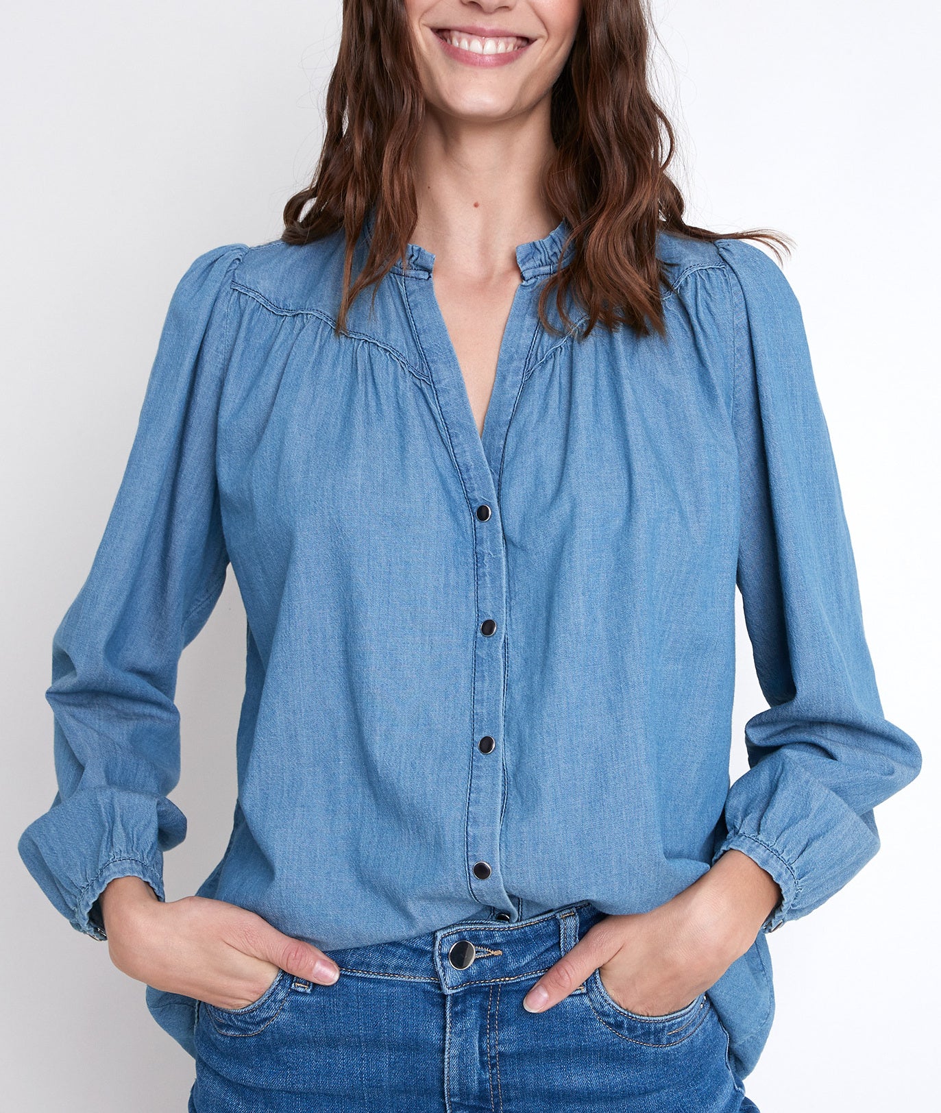 Blouse en denim Taly Faume - seconde main
