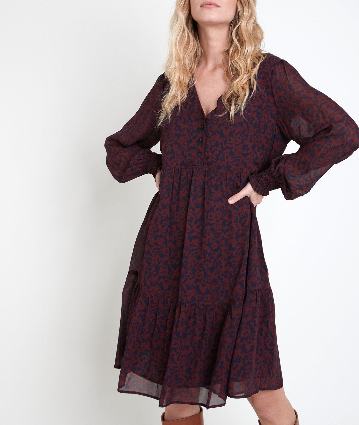 Robe imprimé fleuri Nikita Faume - seconde main