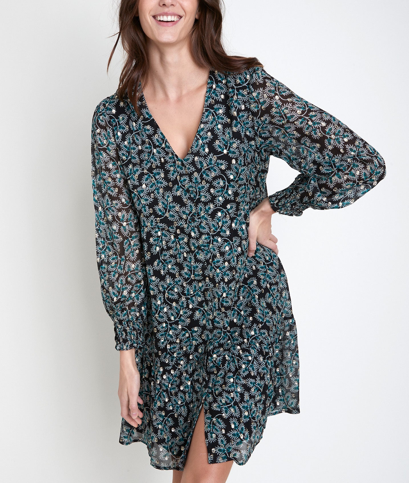 Robe cyprès imprimée Nikita Faume - seconde main