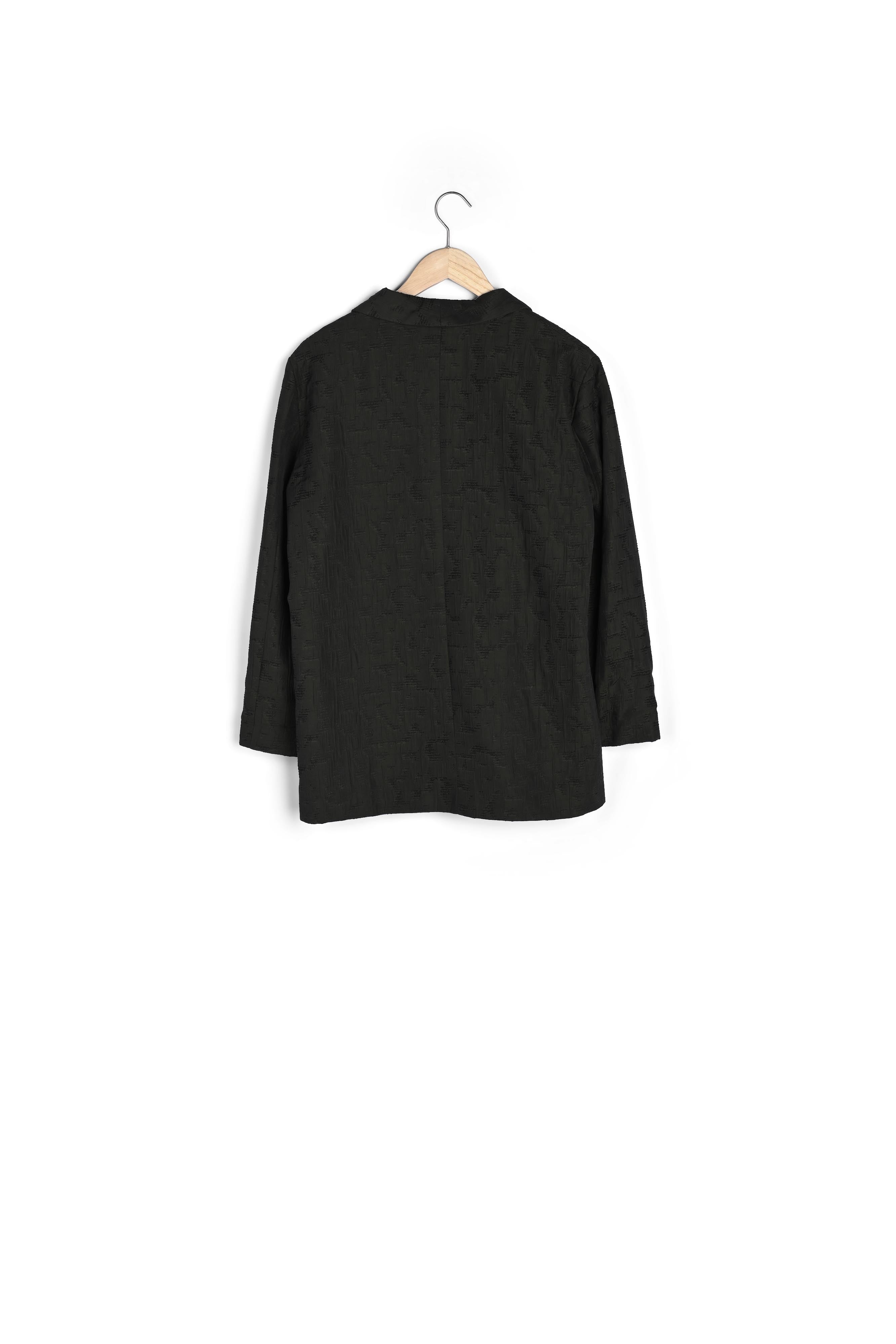 Blazer oversize en jacquard kaki Alizee Faume - seconde main