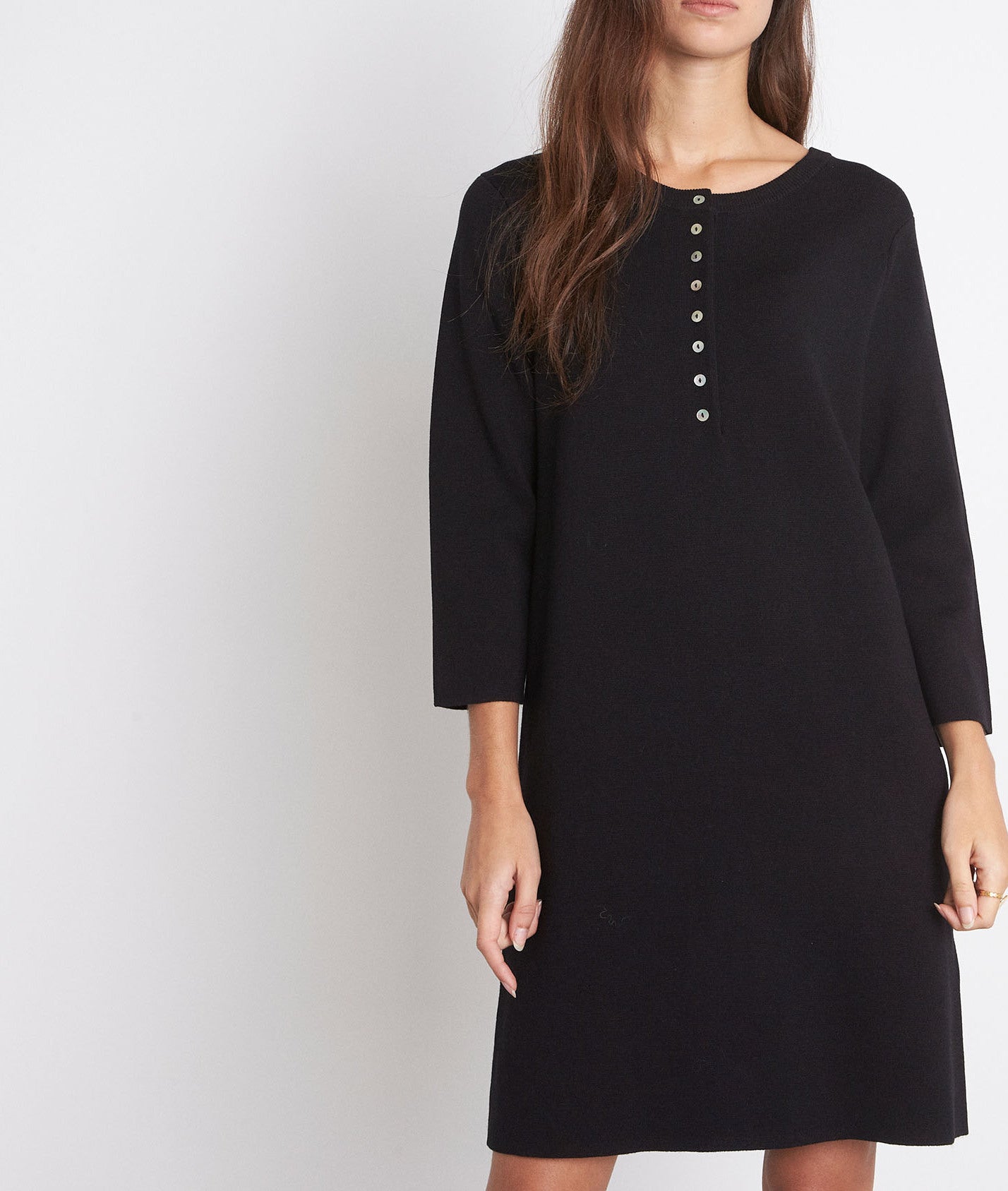 Robe courte en maille noire Nola Faume - seconde main