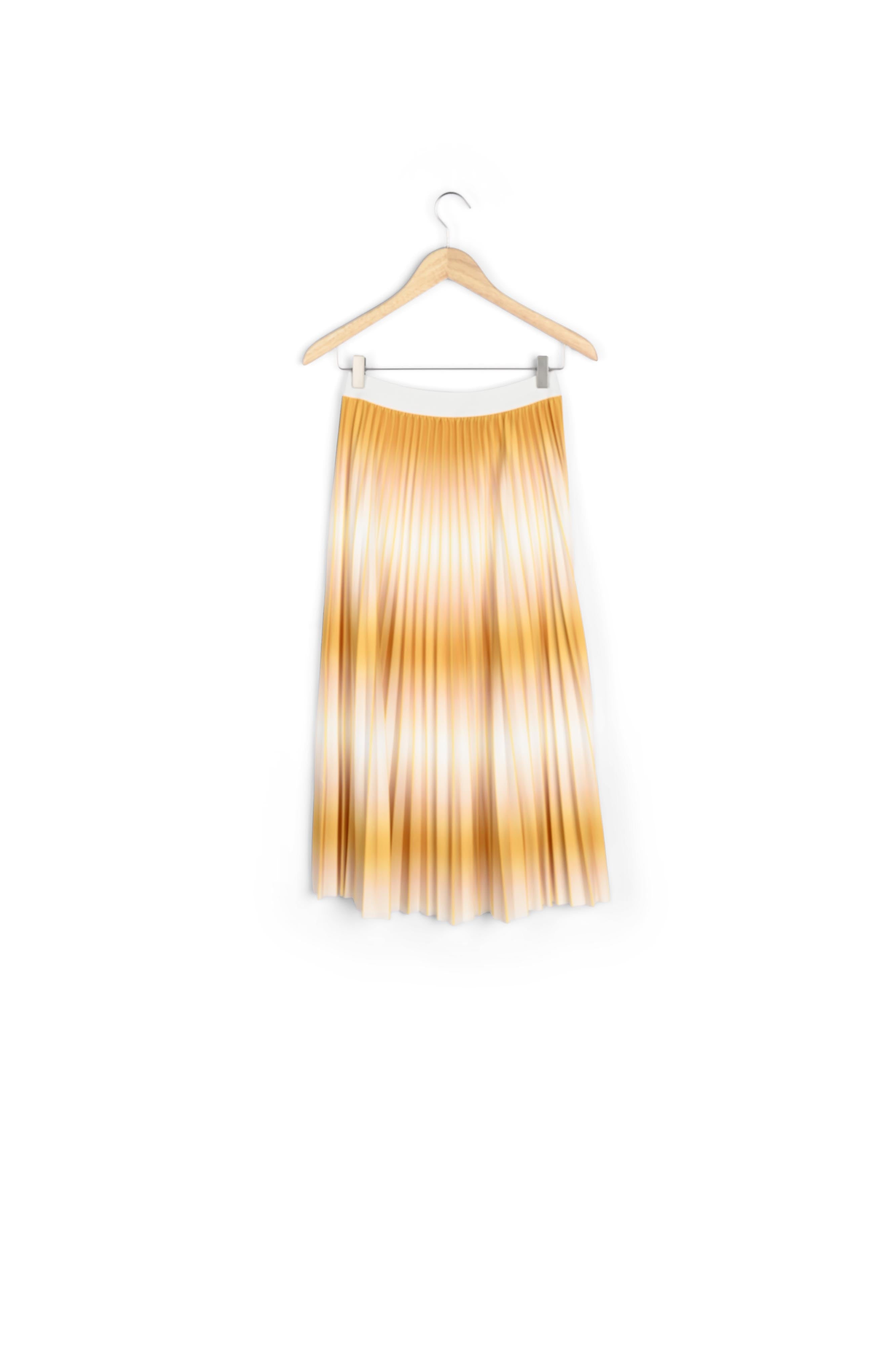 Jupe longue plissée tie and dye soleil Dora Faume - seconde main