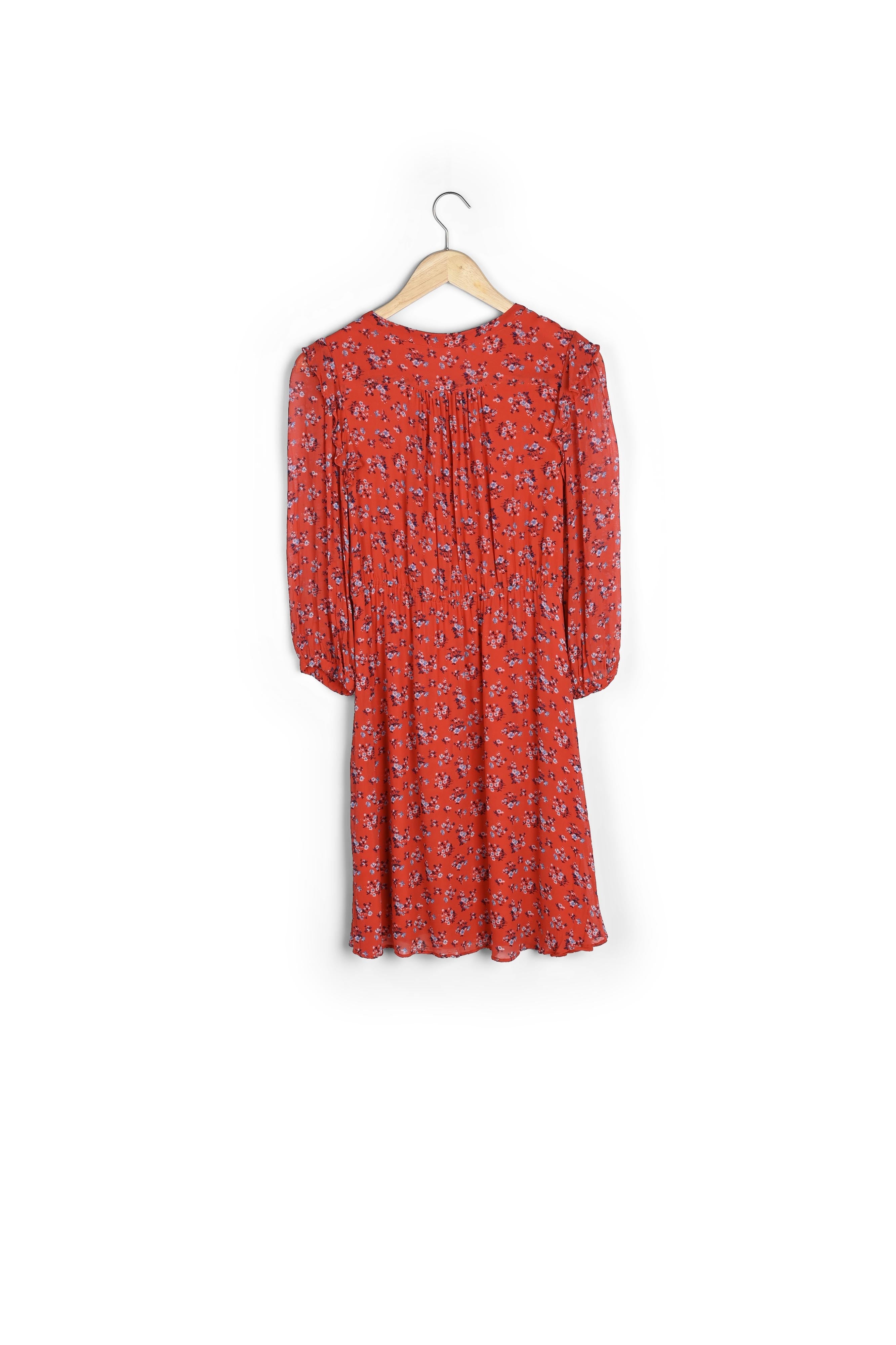 Robe rouge imprimé fleuri Livie Faume - seconde main