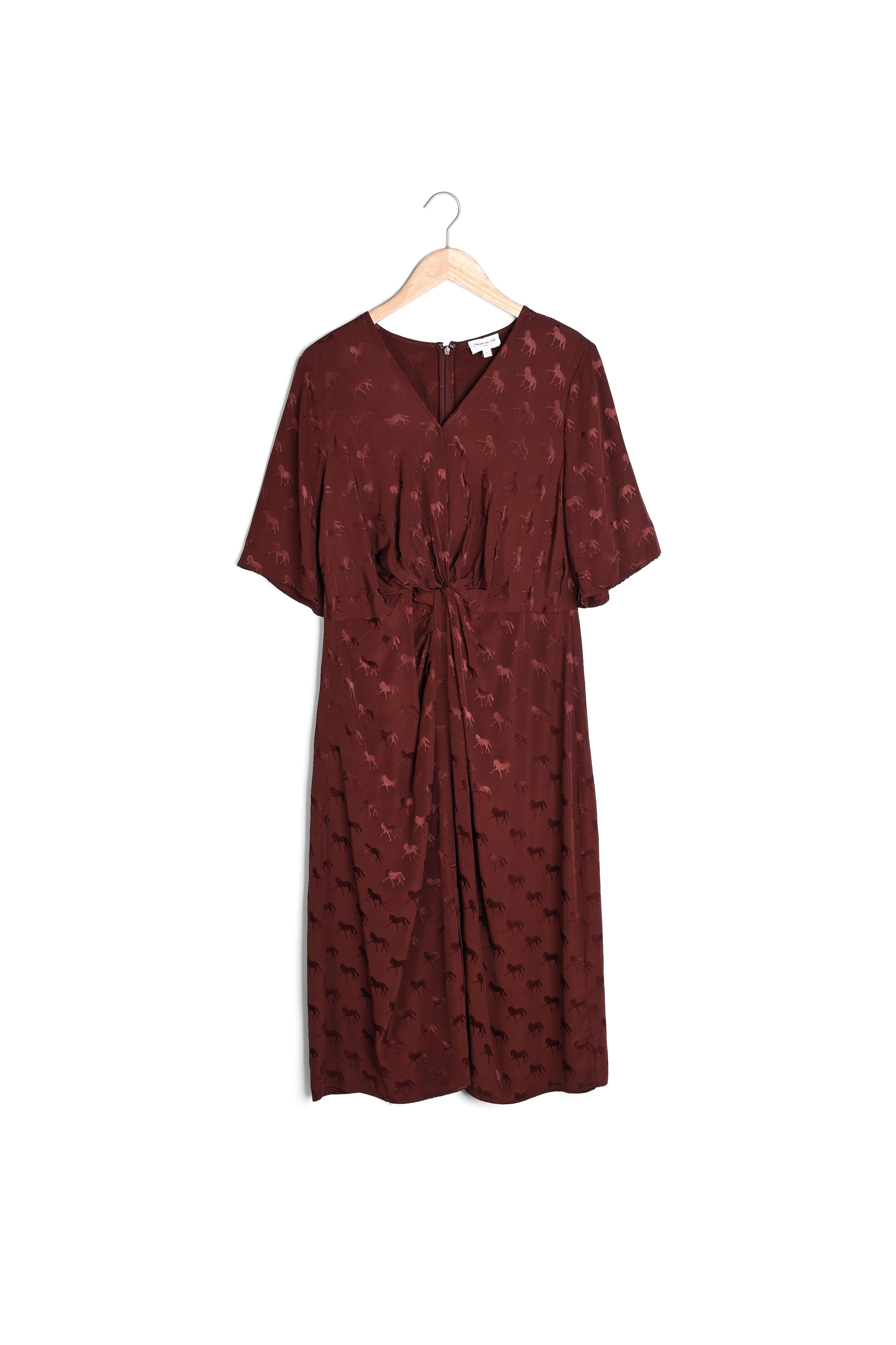 Robe en jacquard imprimé cheval Imagine Faume - seconde main