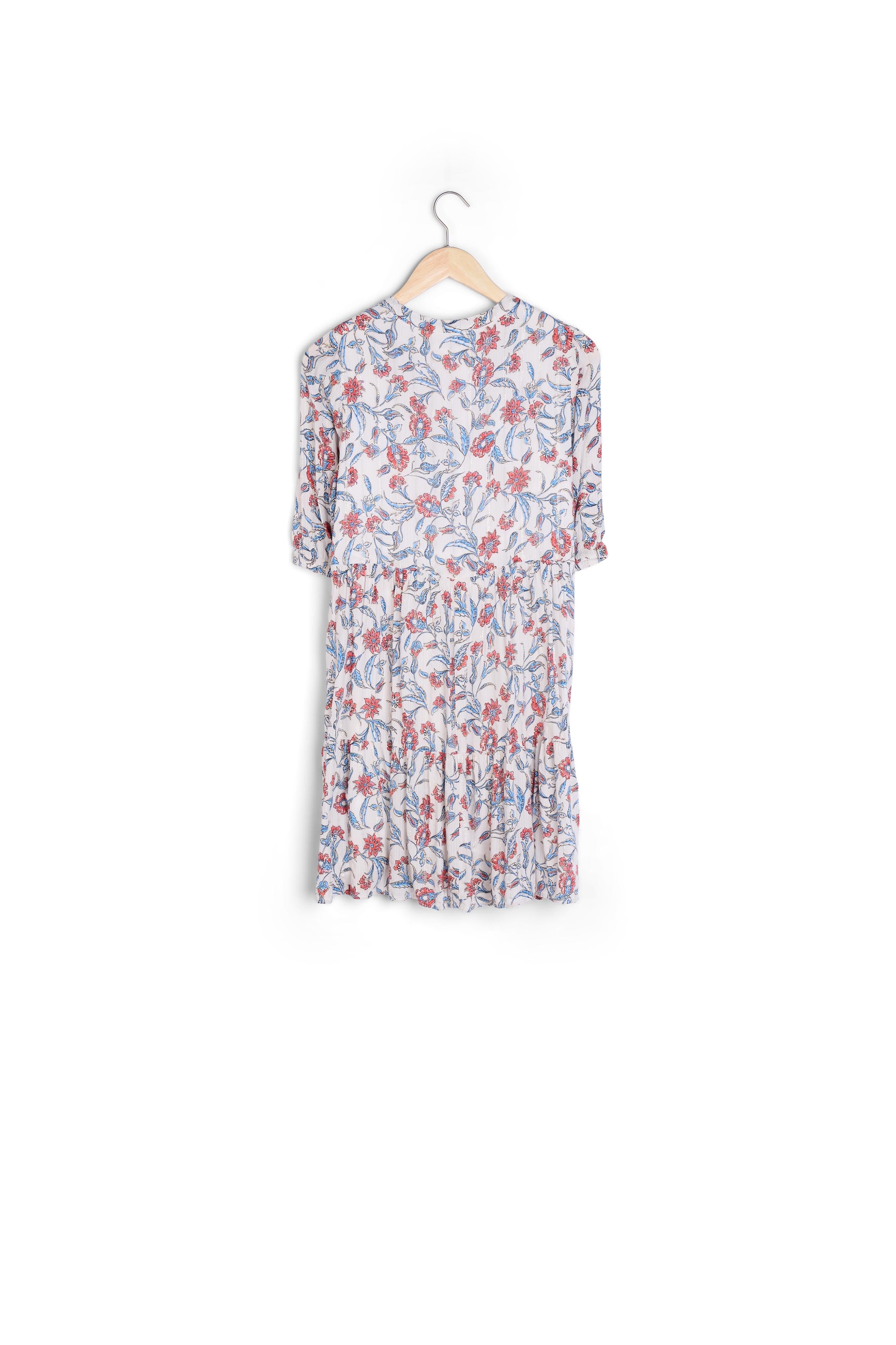 Robe imprimée écru Madeleine Faume - seconde main