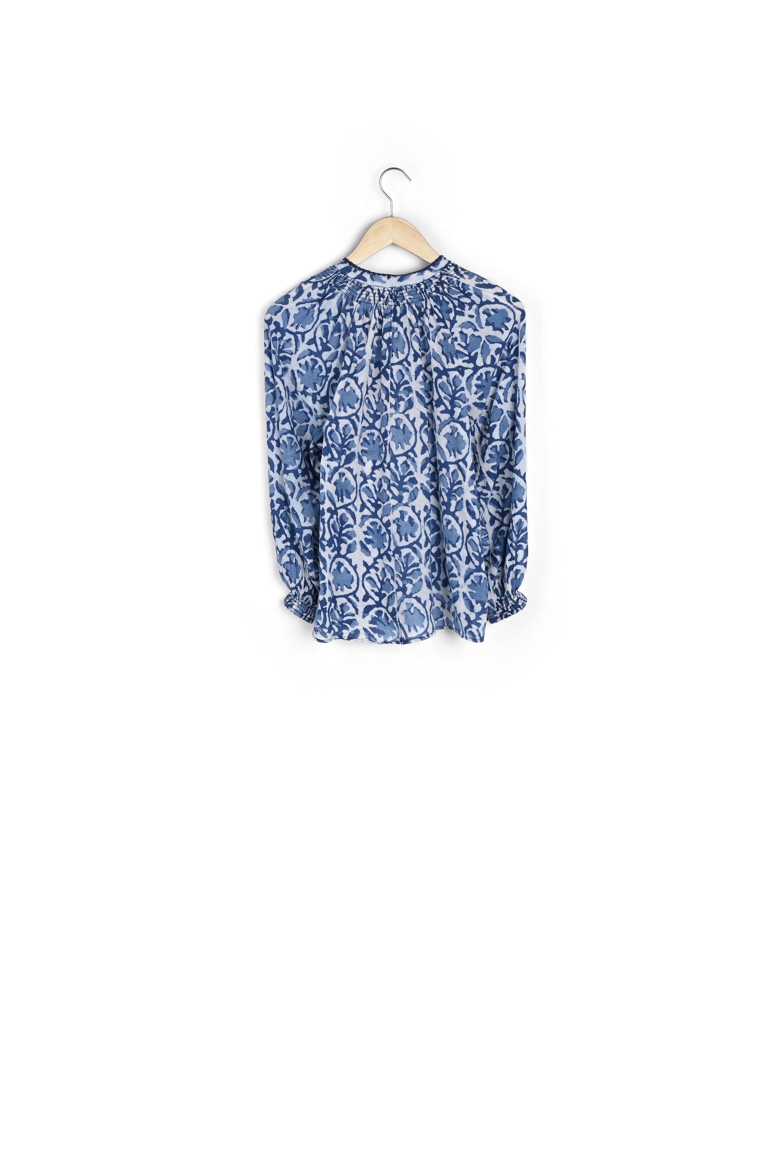 Robe en coton brodé bleu Coco Faume - seconde main