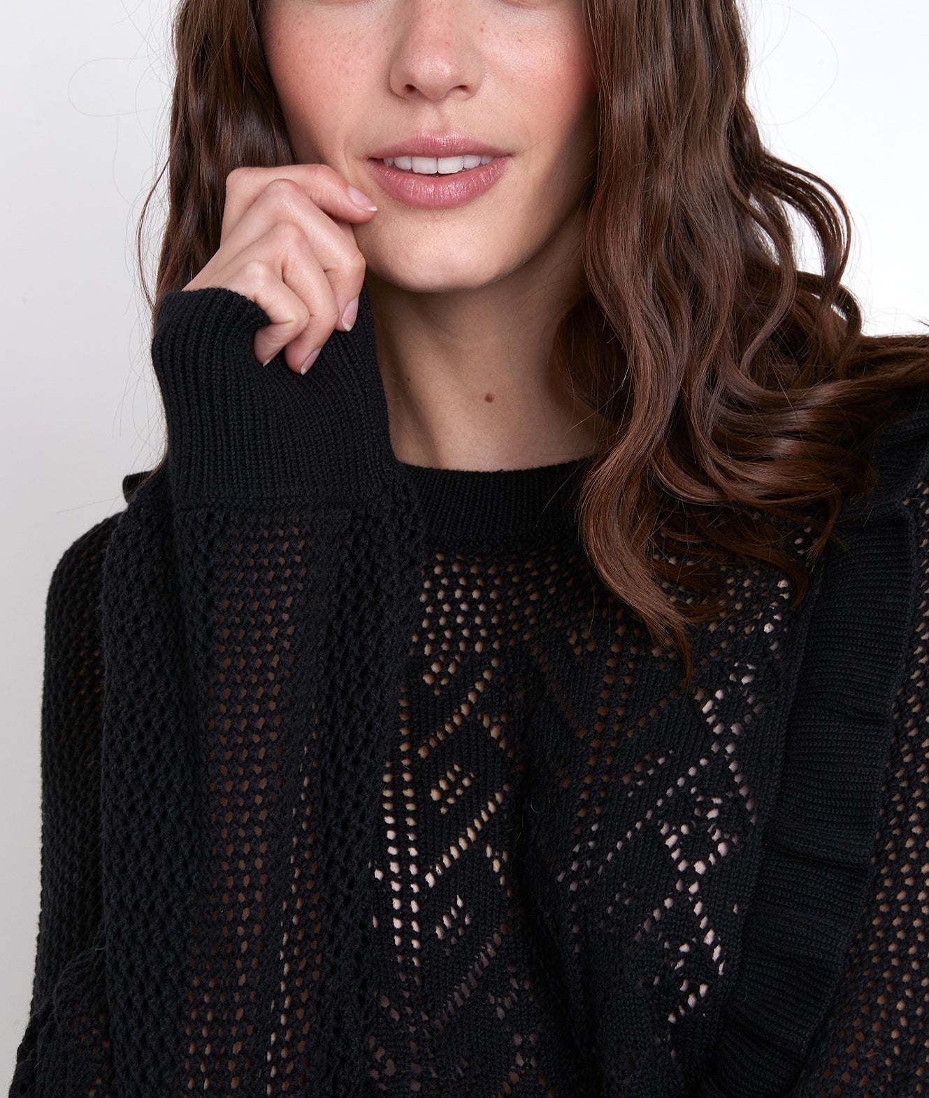 Pull ajouré à volants Aloha Faume - seconde main