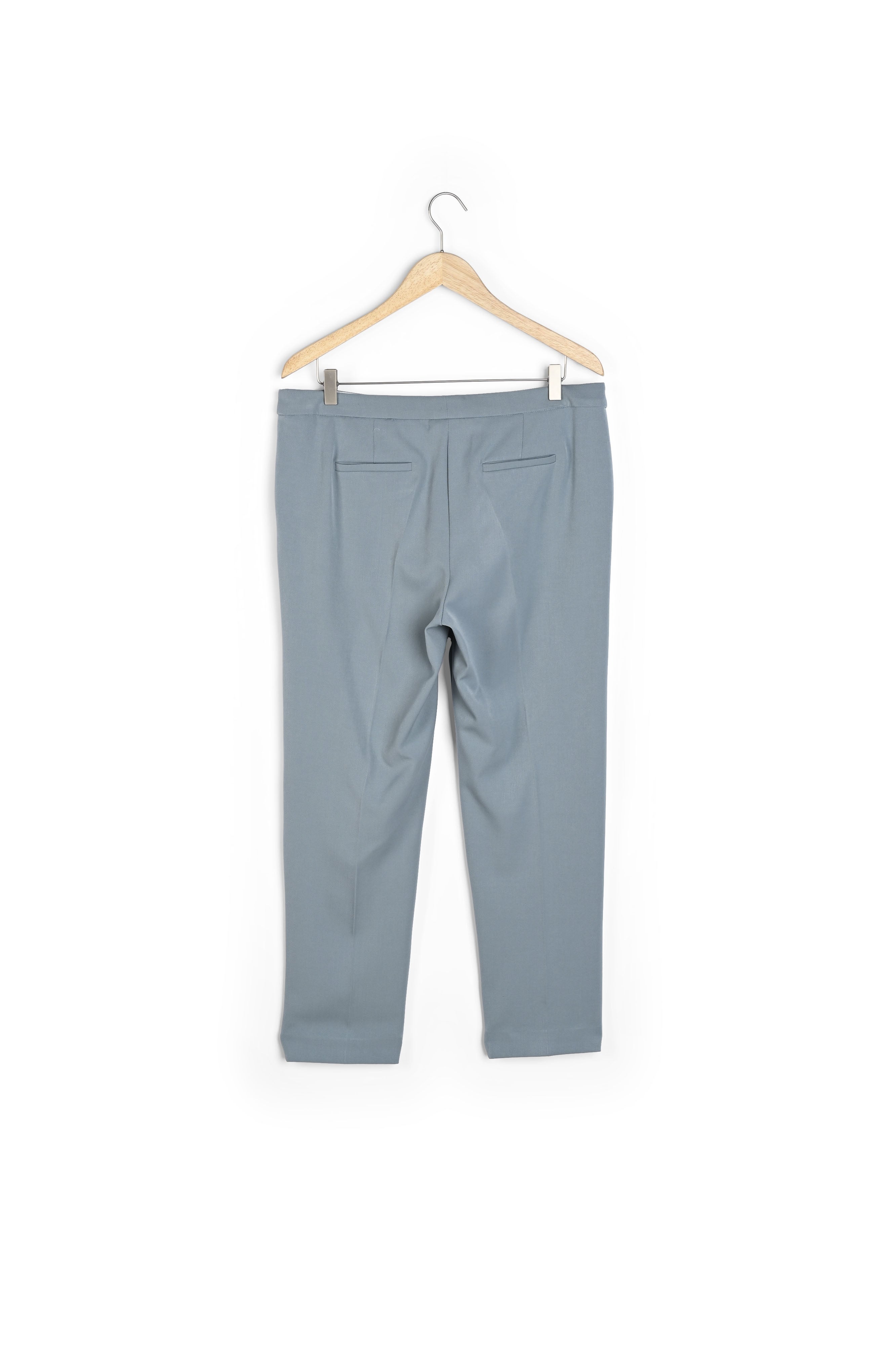 Pantalon cigarette de tailleur céladon Harry Faume - seconde main